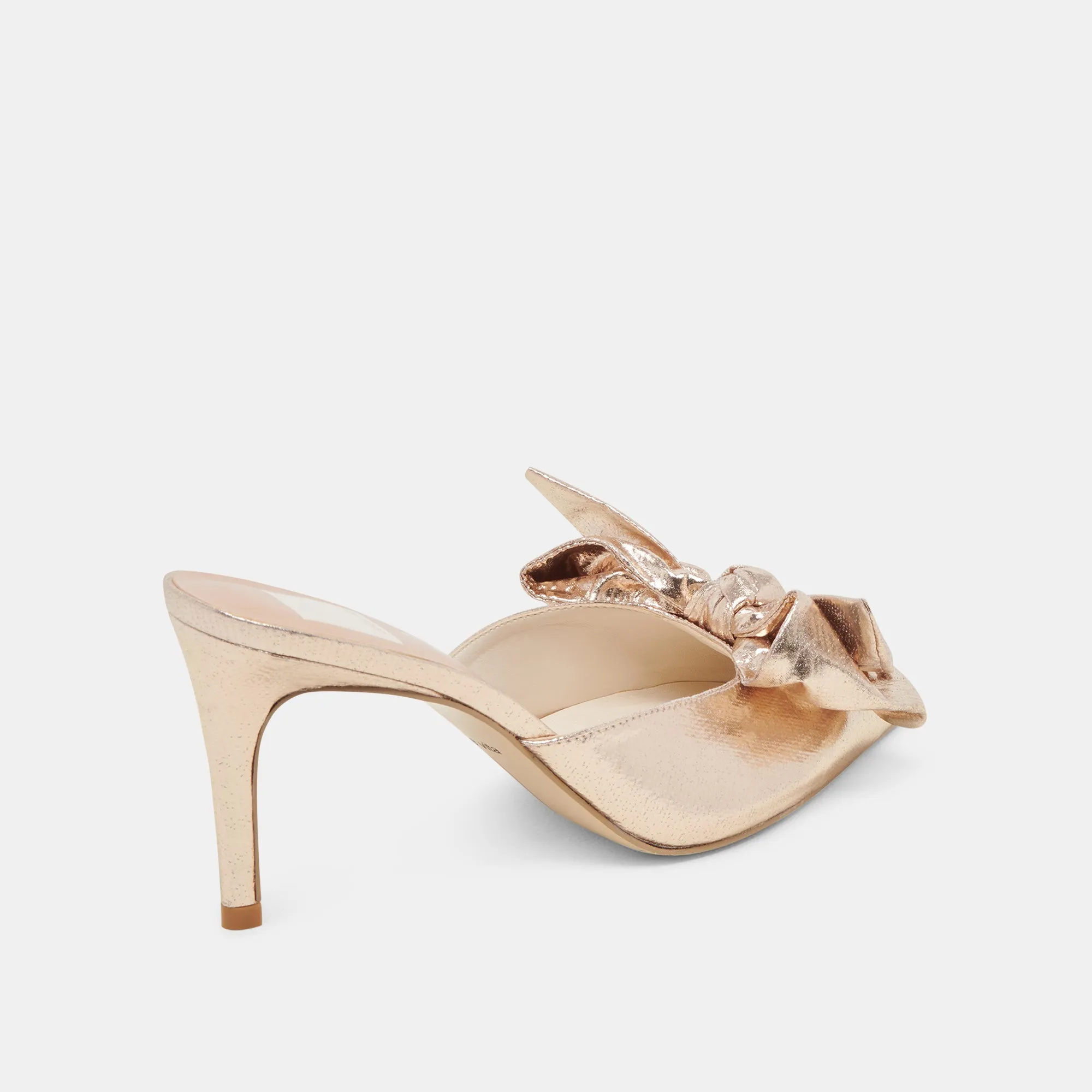 KAYLI HEELS PLATINUM SATIN Slip-On Pumps Floral Stilettos