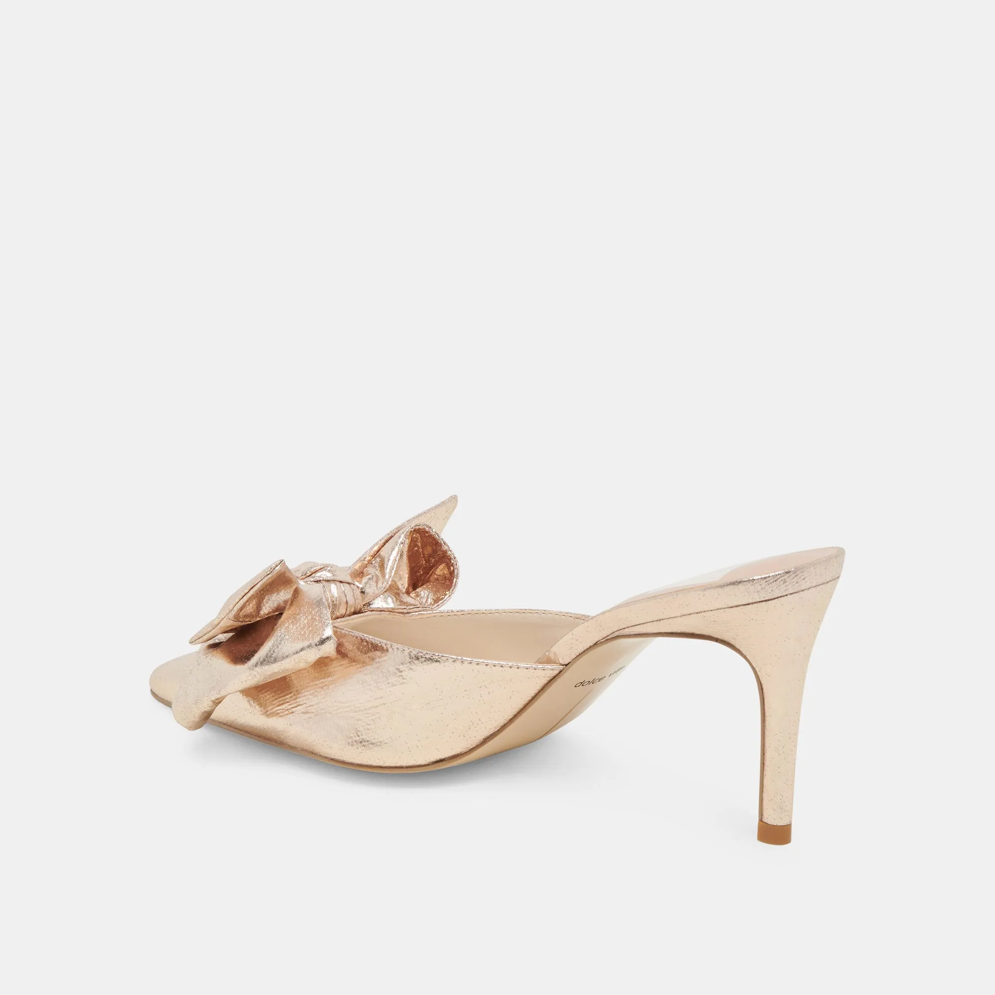 KAYLI HEELS PLATINUM SATIN Sporty Heeled Shoes Holiday Party Footwear