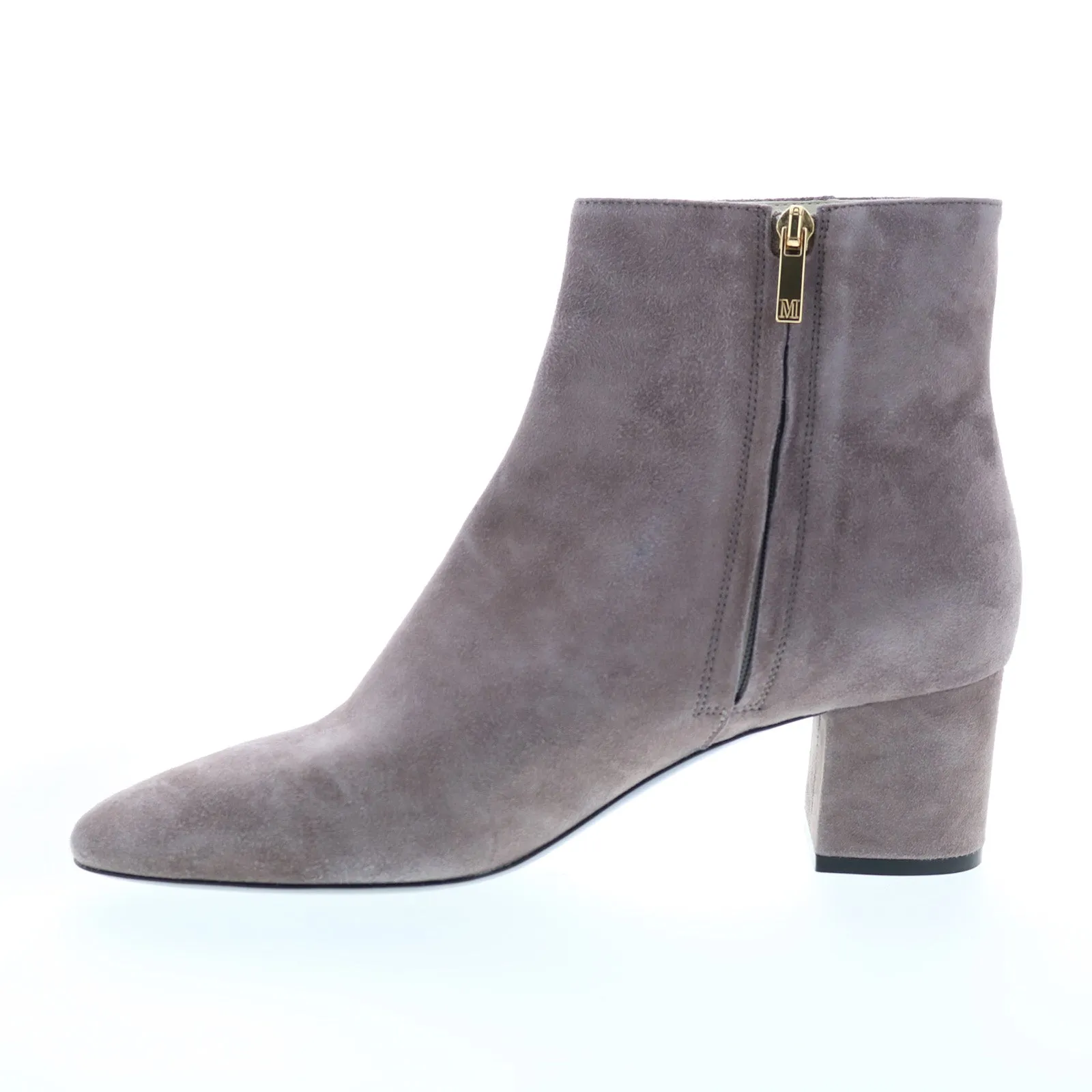 Bruno Magli Vinny BW2VINO3 Womens  Gray Suede Zipper Casual Dress Boots Sleek Outline