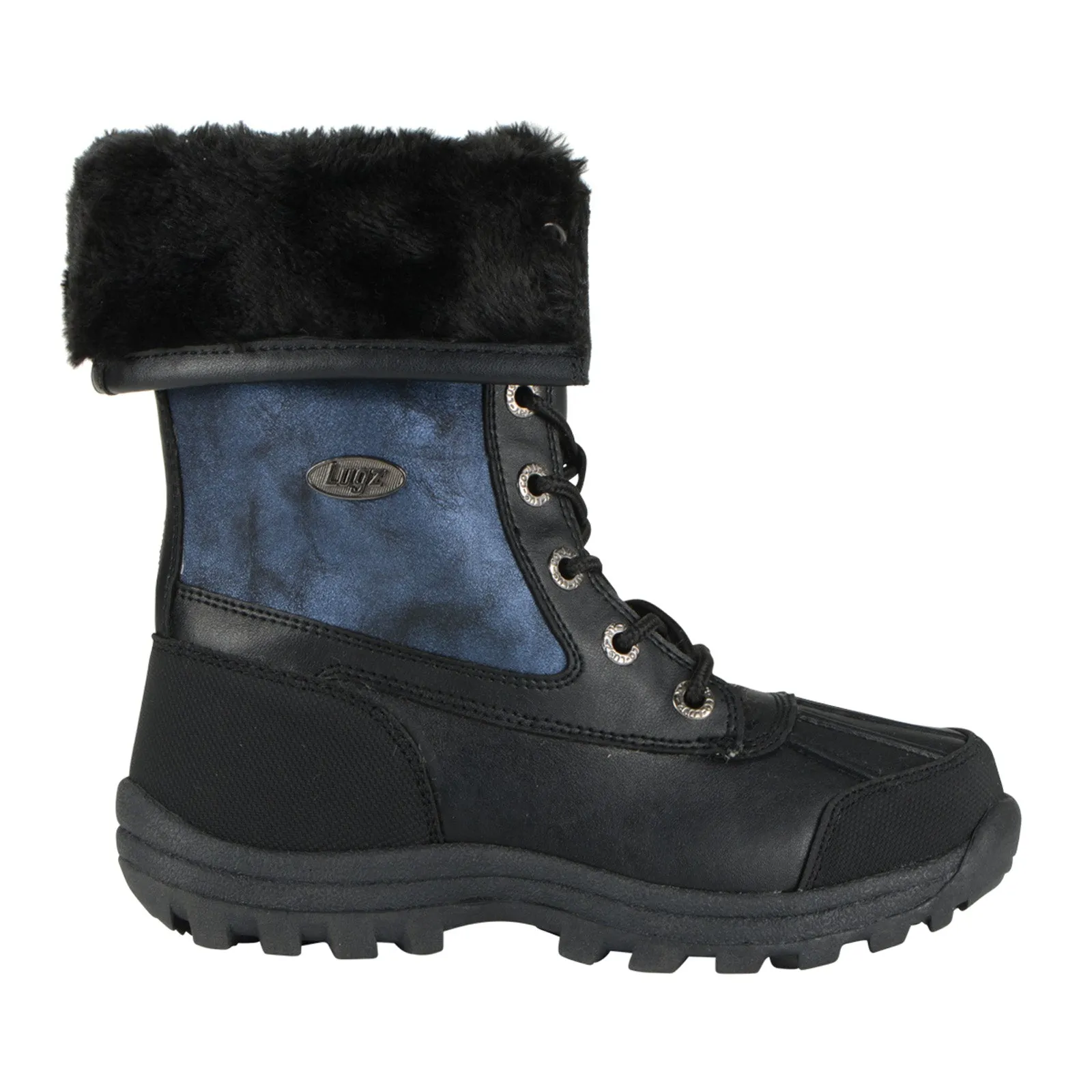 Lugz Tambora WTAMSV-0153 Womens Black Synthetic Lace Up Casual Dress Boots Traction Grip Workplace Use