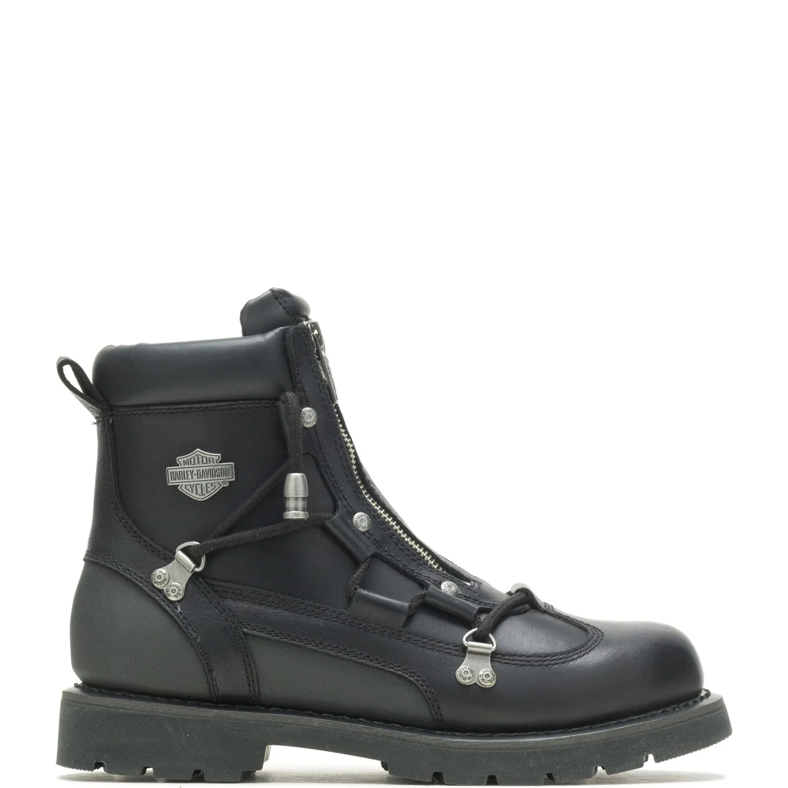 Harley-Davidson Brake Light Flash De D96274 Mens Black Motorcycle Boots Support Foot Non-Slip Sole