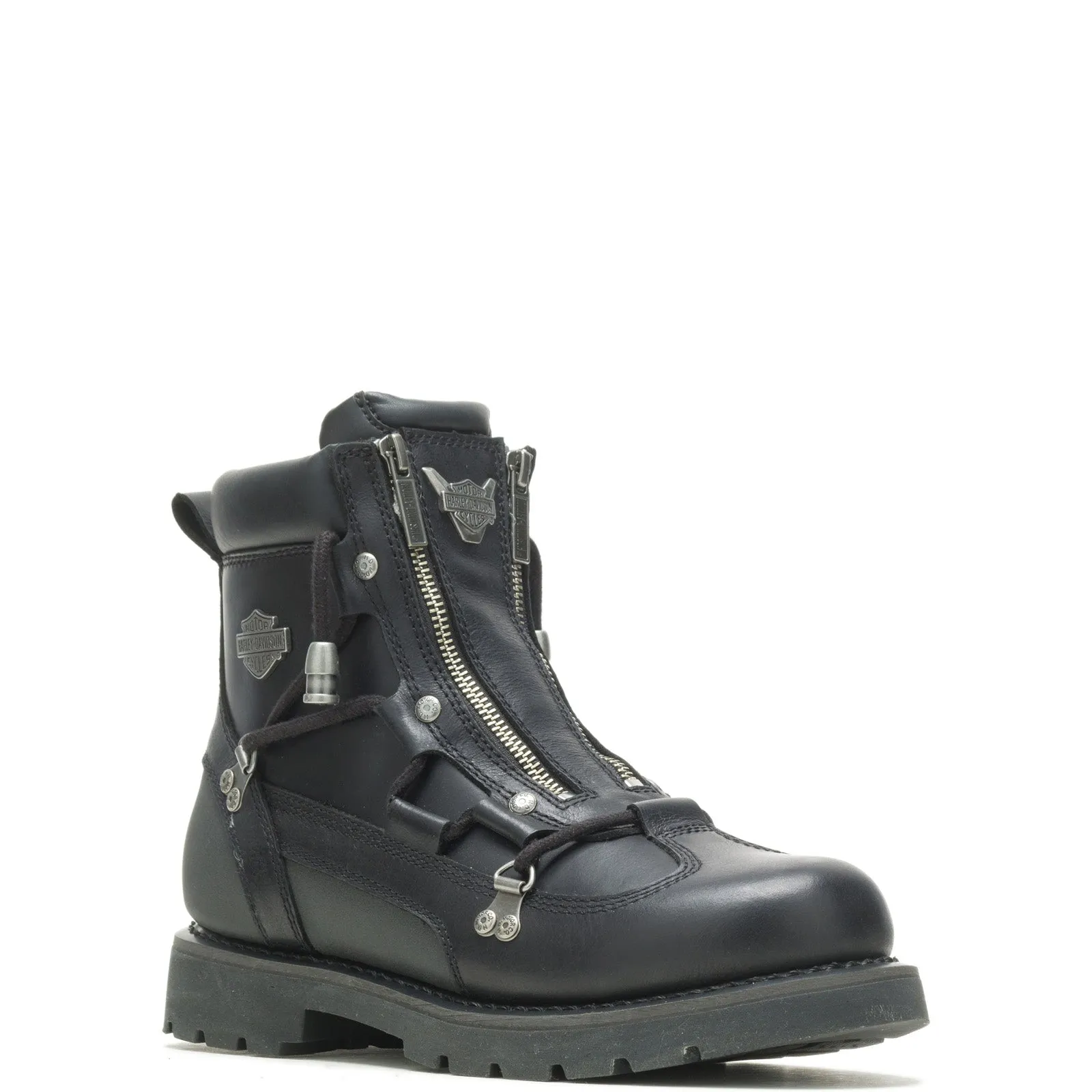 Harley-Davidson Brake Light Flash De D96274 Mens Black Motorcycle Boots Breathable Uppers Outdoor Function