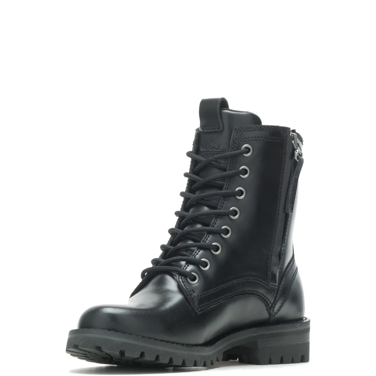 Multi-Purpose Comfort Harley-Davidson Walsen 5" Lace D87254 Womens Black Leather Motorcycle Boots