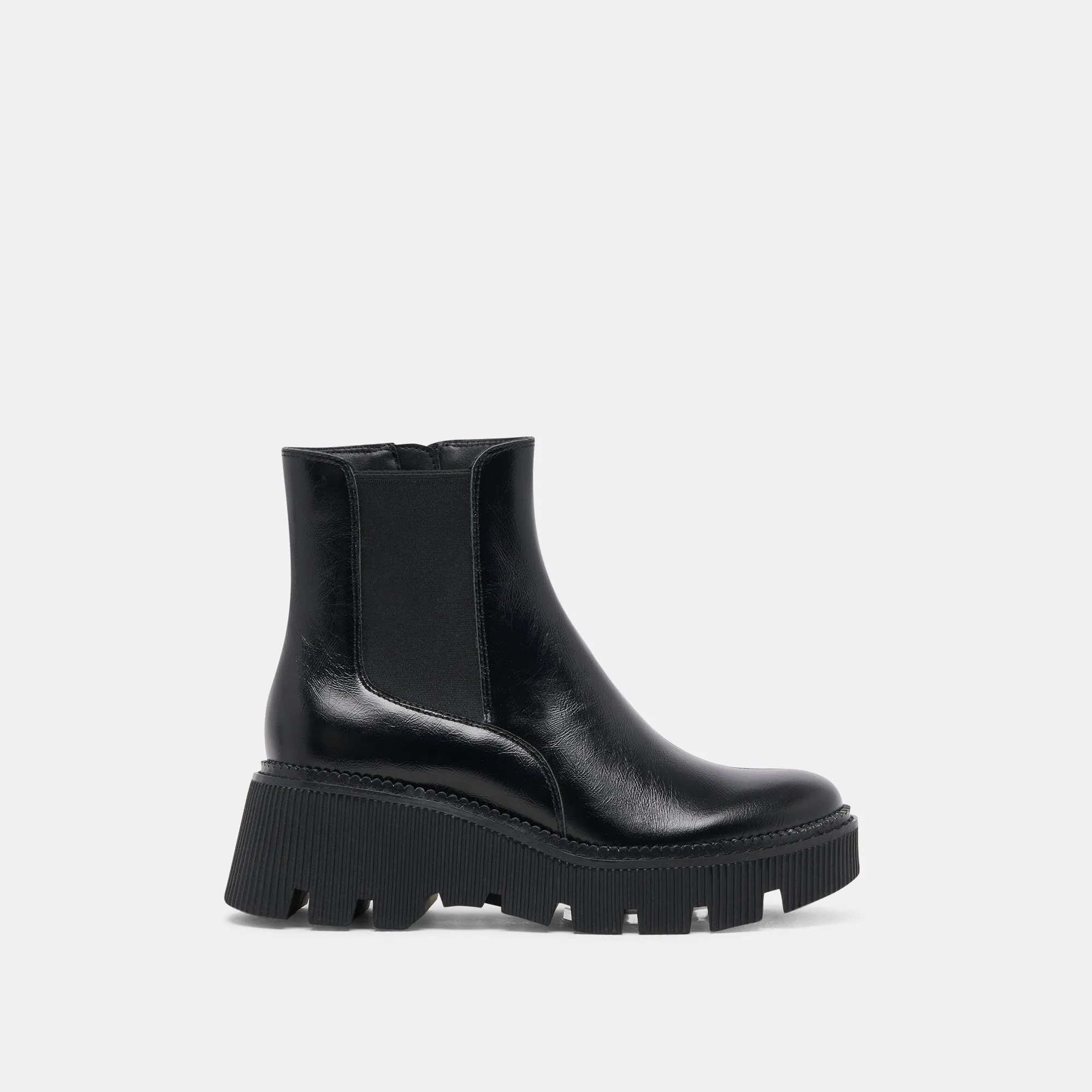 EMMET H2O BOOTS MIDNIGHT CRINKLE PATENT Elastic Band