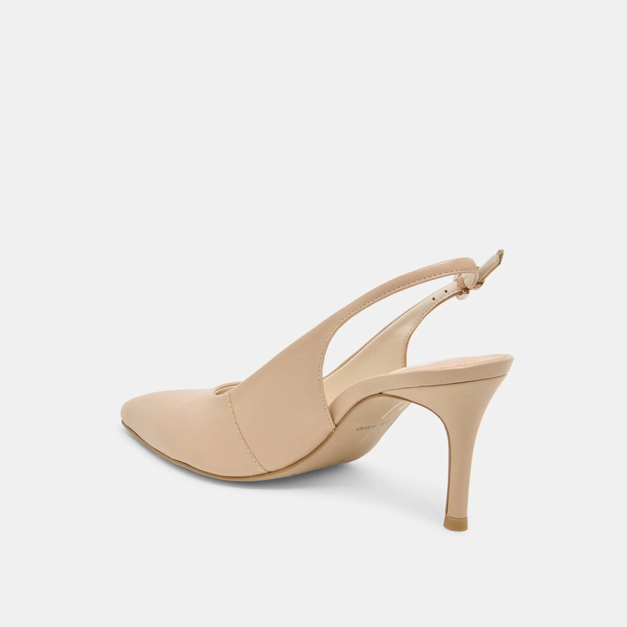 Casual Platform Heels Comfortable Footwear ELASI HEELS BEIGE CRINKLE PATENT