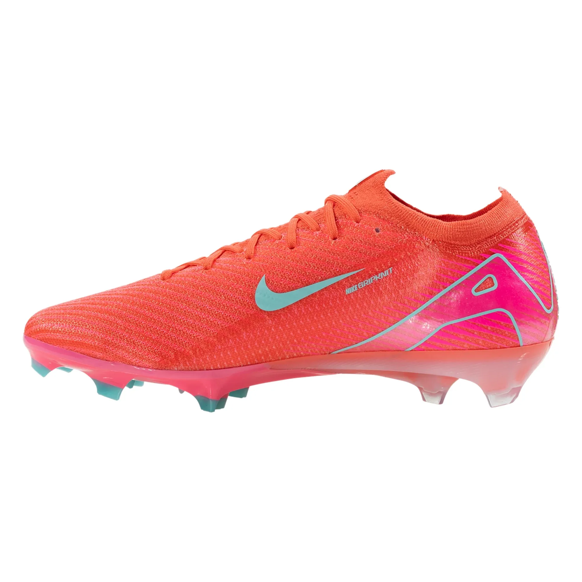 Power Contact Cold Weather Nike Zoom Vapor 16 Elite FG Soccer Cleats (Ember Glow/Aurora Green)