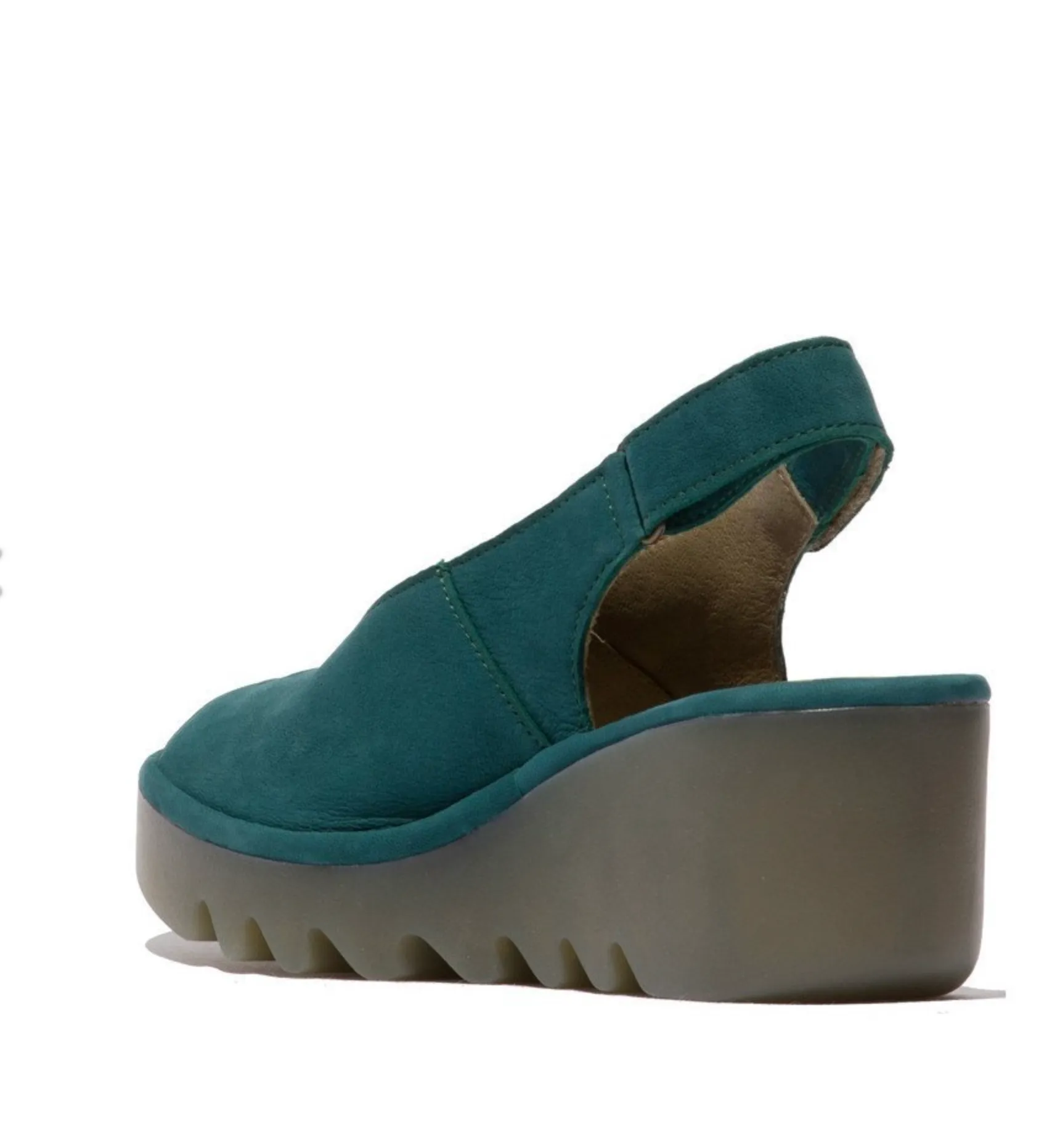Fly London Baye Teal Casual Outdoor Shoes Open Toe