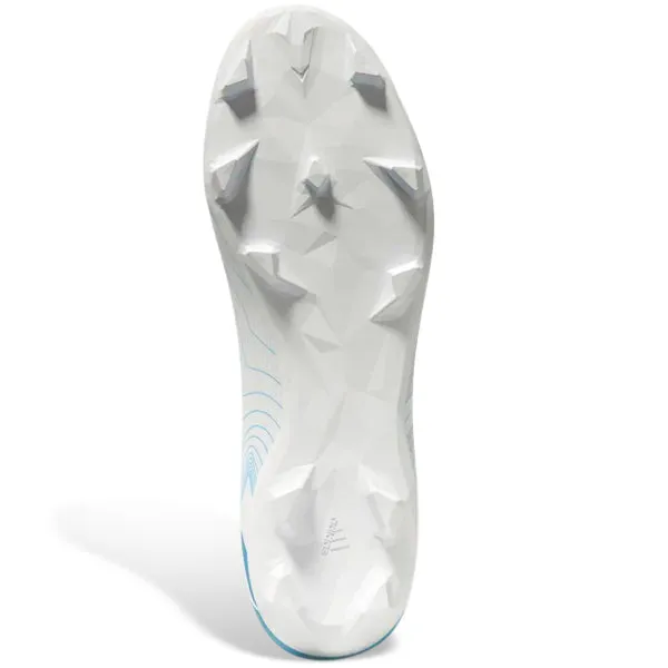 adidas Predator Accuracy.3 Firm Ground Soccer Cleats (White/Grey/Preloved Blue) Pro Level