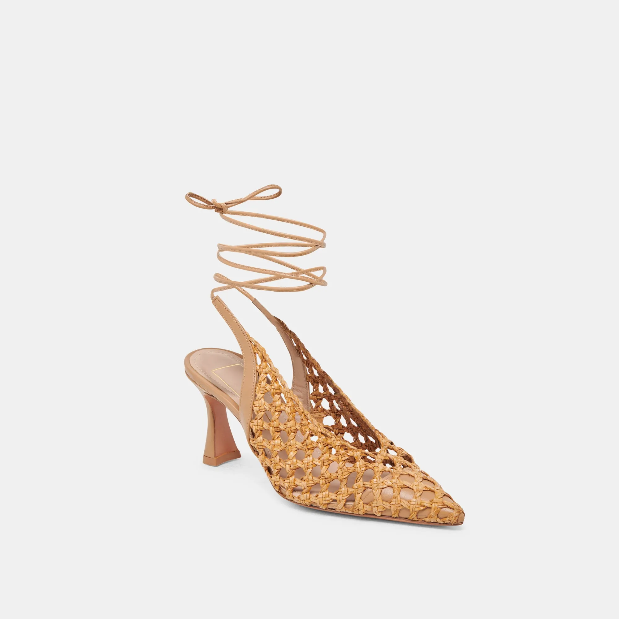 Lace-Up Heels GESICA HEELS NATURAL WOVEN