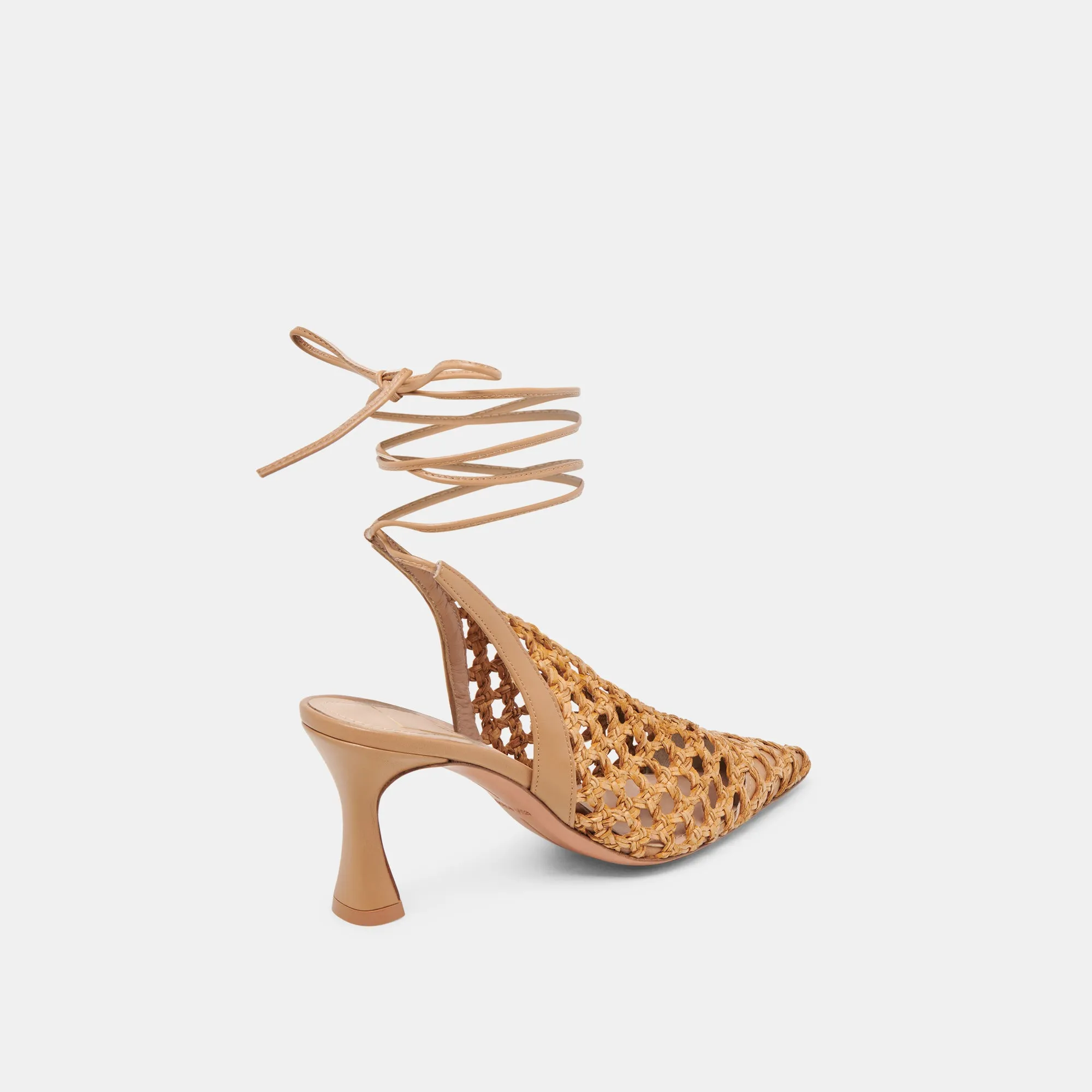 Chic Wedding Sandals GESICA HEELS NATURAL WOVEN