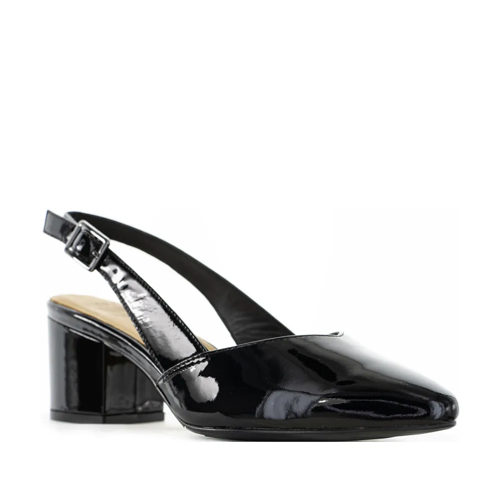 Outdoor Relaxation Shoes ZIERA VEERA BLACK PATENT