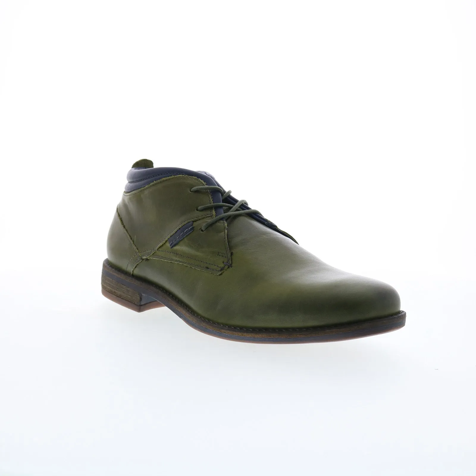 Parc City Boot Co. Central 2526HF-23 Mens Green Leather Chukkas Boots Slip-Resistant Sole Mountain Proof