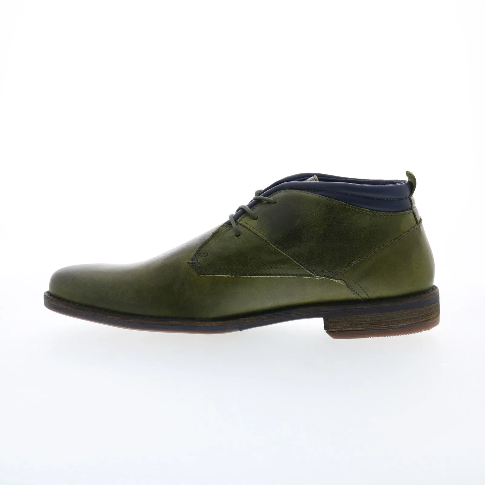 Adjustable Straps Off Duty Parc City Boot Co. Central 2526HF-23 Mens Green Leather Chukkas Boots