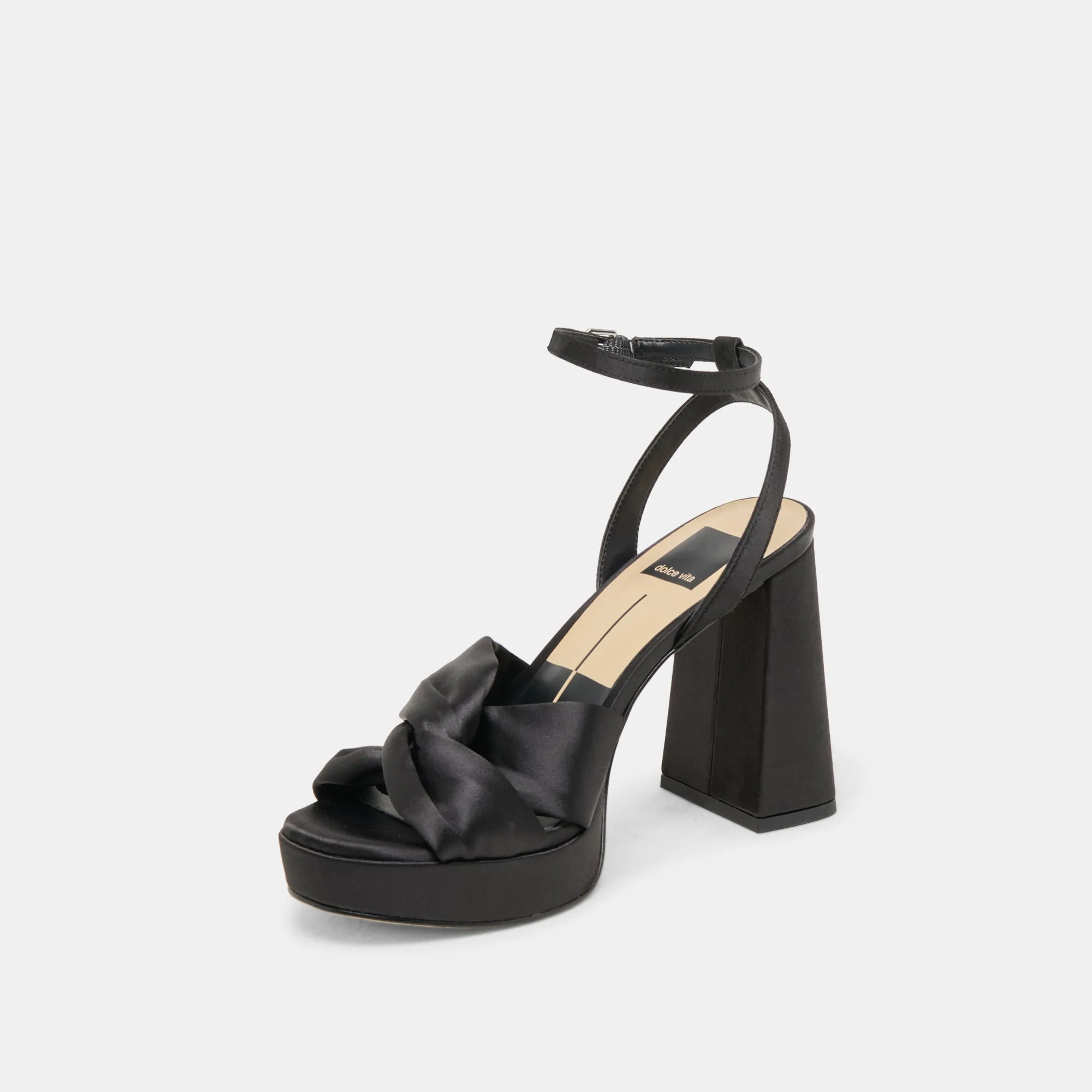 Enhanced Mobility PARLO HEELS ONYX SATIN