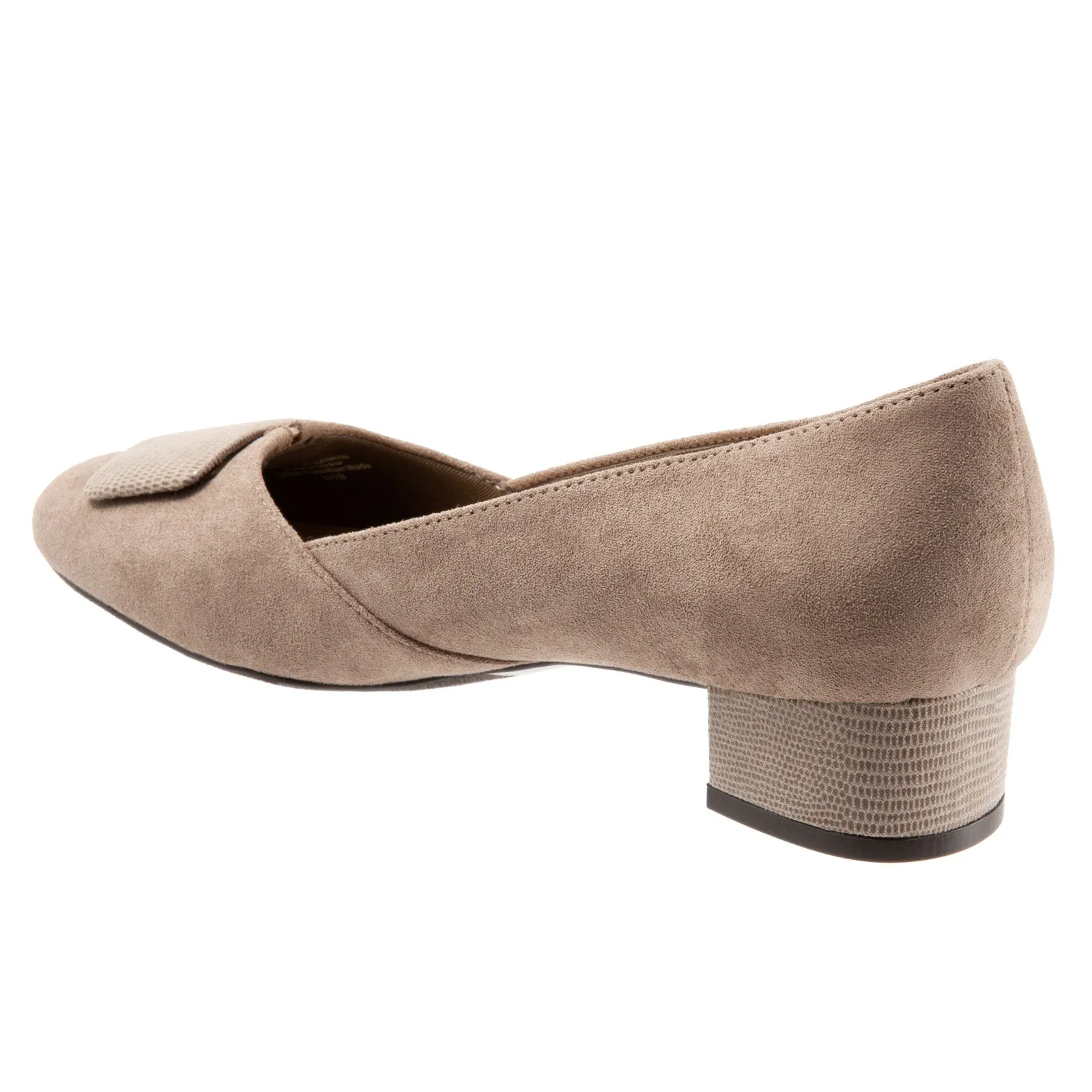Trotters Delse T1852-135 Womens Brown Narrow Suede Pumps Heels Shoes Open Toe Wedges Retro Platform Heels