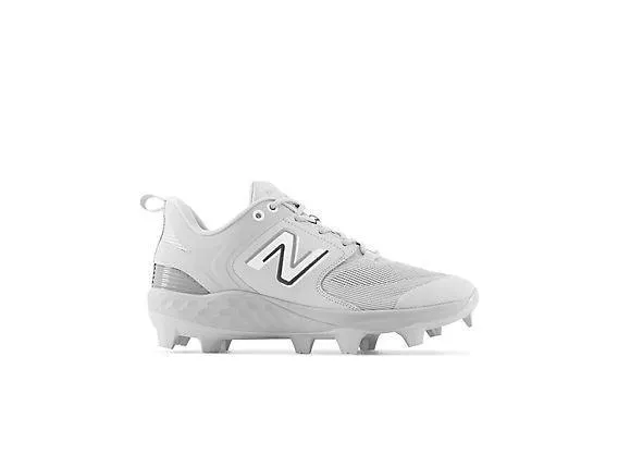 New Balance Men's Fresh Foam 3000 V6 Molded Baseball Cleats - Grey with White - PL3000G6 Superior support