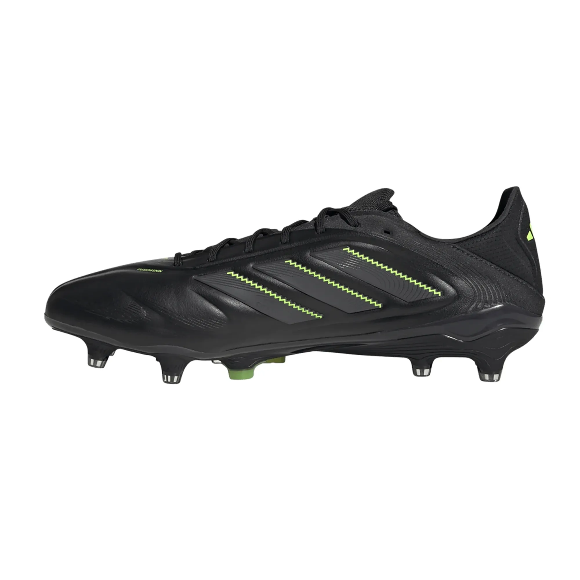 adidas Copa Pure III Elite Firm Ground Soccer Cleats (Black/Lucid Lemon) Precision Grip