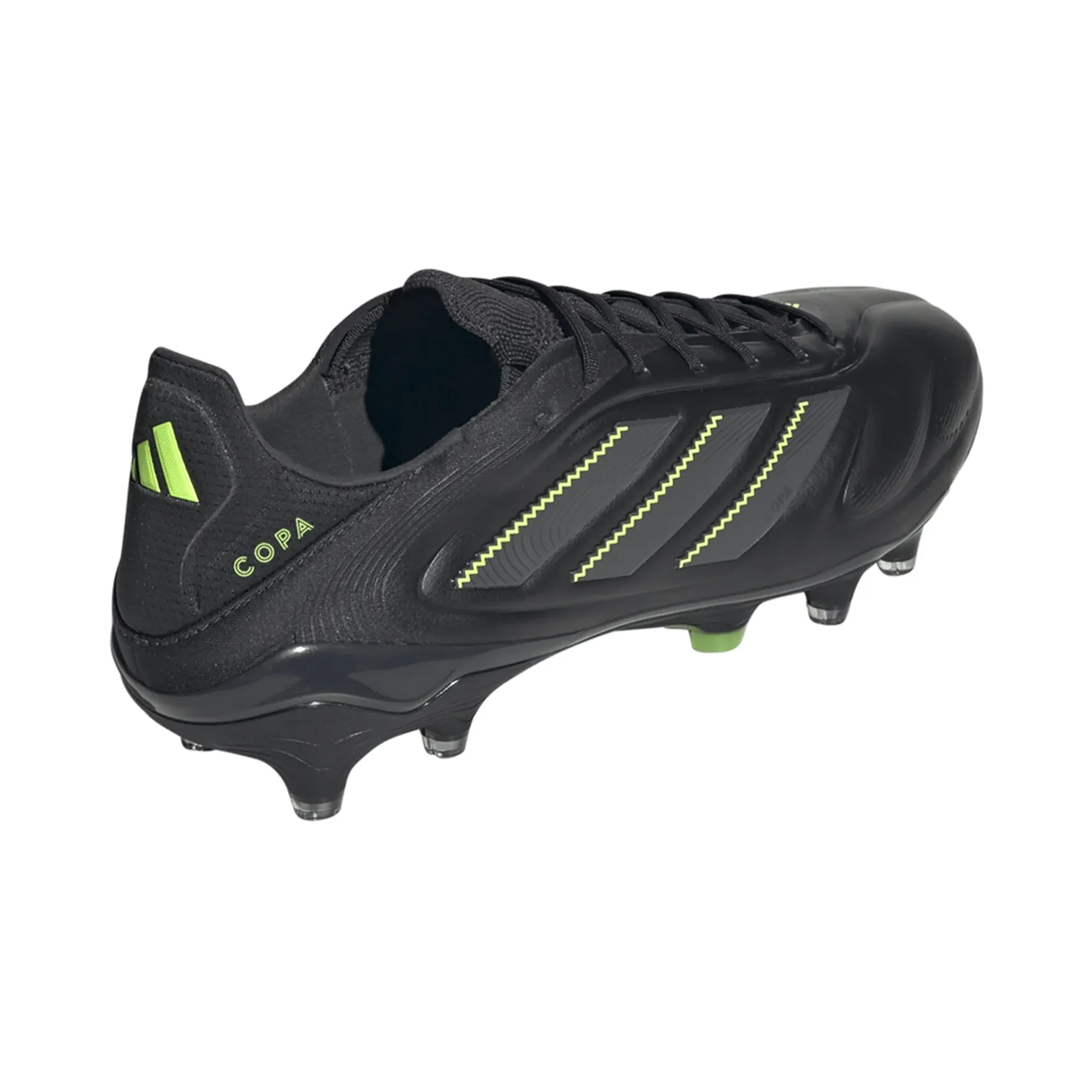 Grip Surface adidas Copa Pure III Elite Firm Ground Soccer Cleats (Black/Lucid Lemon)