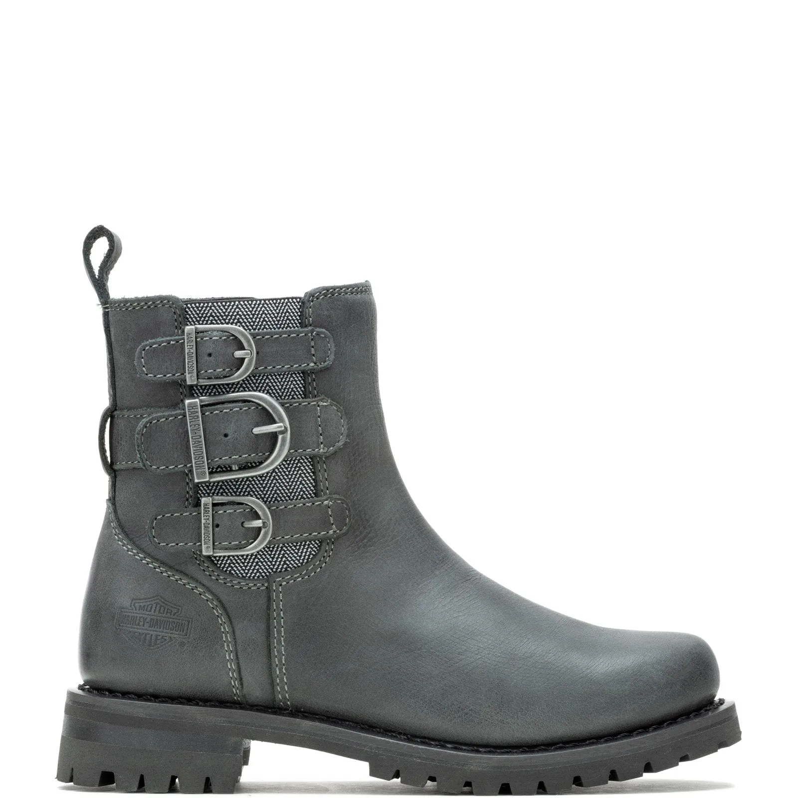 Anti-Slip Function Quick Fit Harley-Davidson Beasley 6" Strap D87278 Womens Black Casual Dress Boots