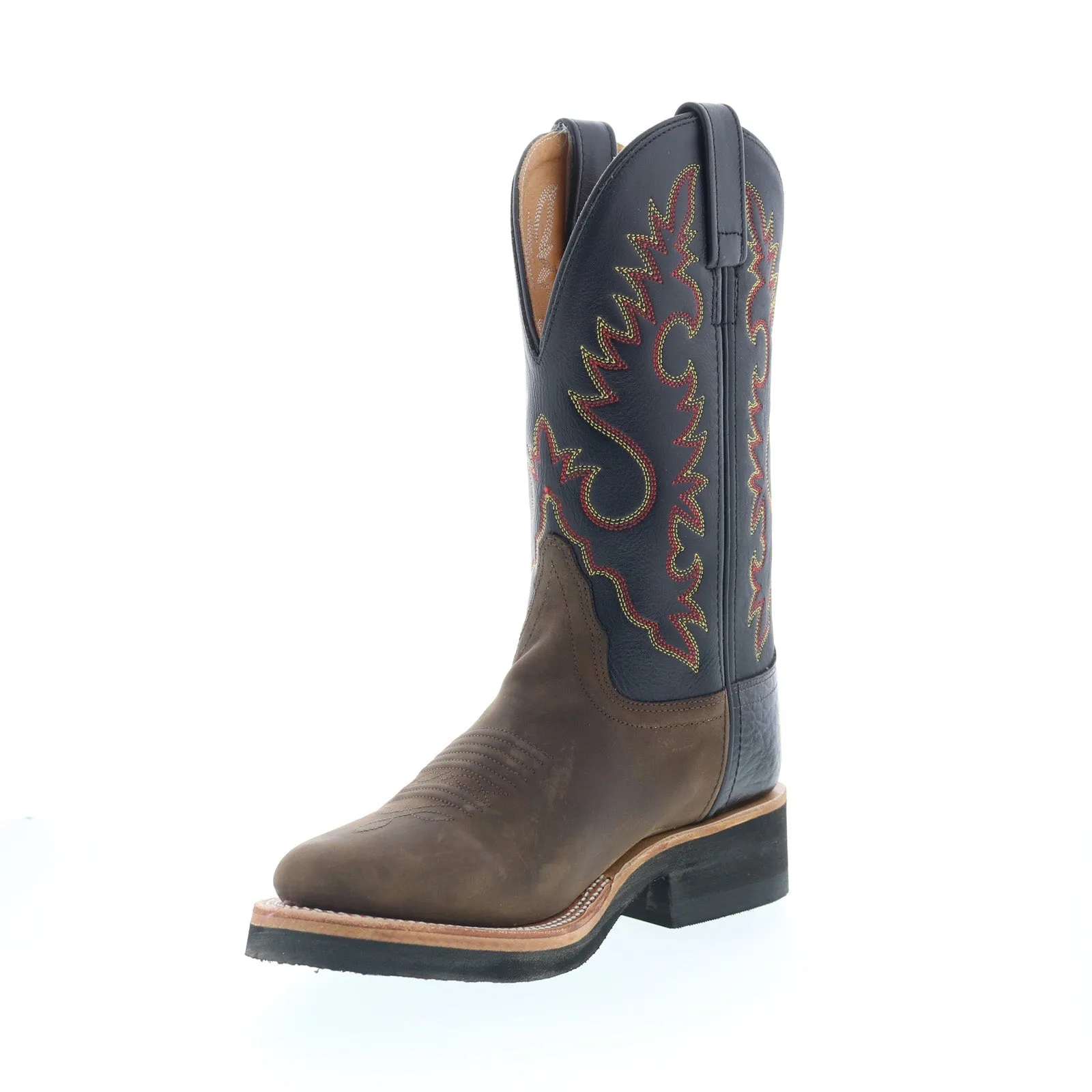 Fashionable Choice Urban Outfit Jama Old West 1643L Womens Brown Leather Slip On Cowboy Western Boots