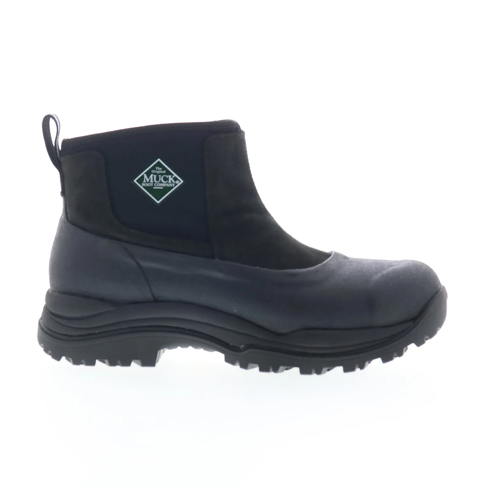 Original Muck Arctic Outpost Pull On Ankle AG MOSV000 Mens Black Winter Boots synthetic material