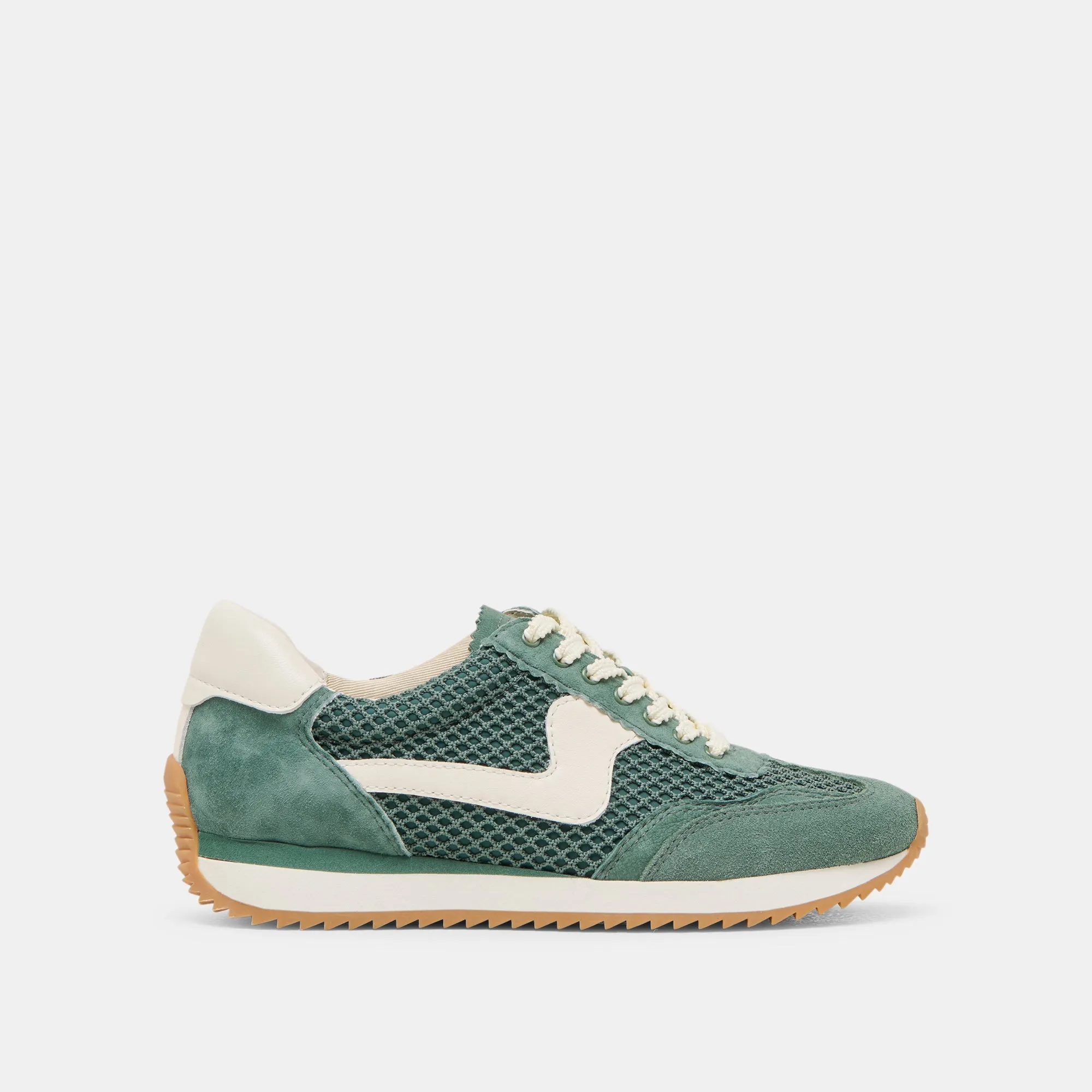B.NTCD MESH SNEAKERS DK GREEN WOVEN MESH Sleek Look