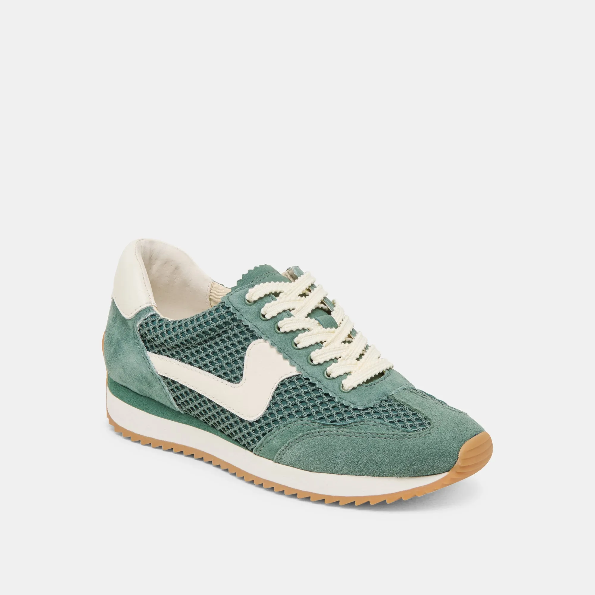 B.NTCD MESH SNEAKERS DK GREEN WOVEN MESH Modern Flair Agile Fit