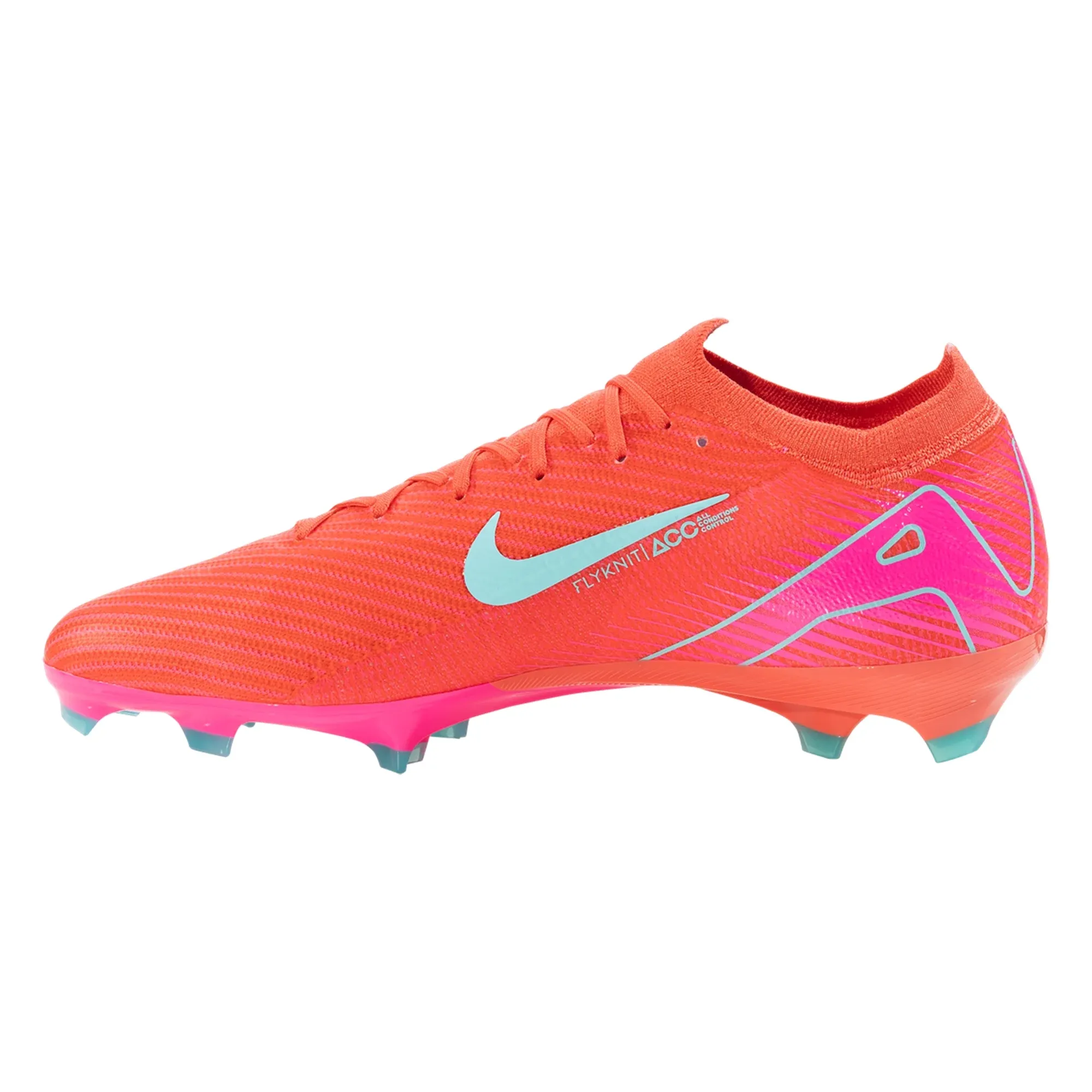 Nike Zoom Vapor 16 Pro FG Soccer Cleats (Ember Glow/Aurora Green) All Field Turf Training
