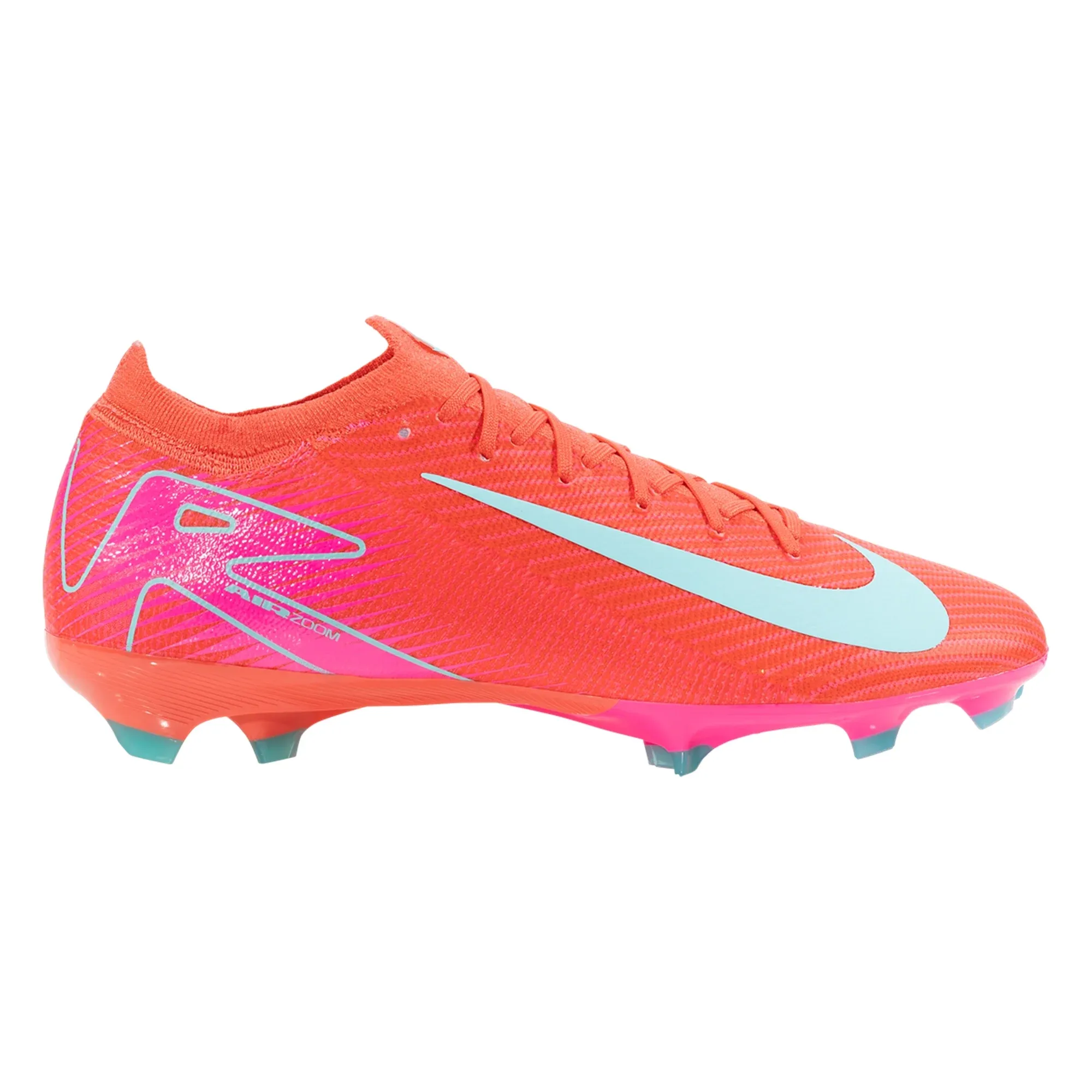 Nike Zoom Vapor 16 Pro FG Soccer Cleats (Ember Glow/Aurora Green) Hard Field