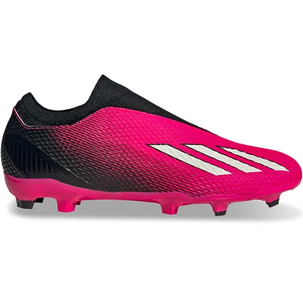 adidas X Speedportal.3 Laceless Firm Ground Soccer Cleats (Team Shock Pink/Core Black) Pitch Grip Upper Breathability