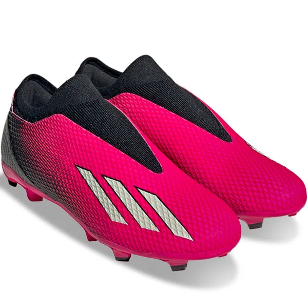 Defensive Focus Quick Reaction adidas X Speedportal.3 Laceless Firm Ground Soccer Cleats (Team Shock Pink/Core Black)