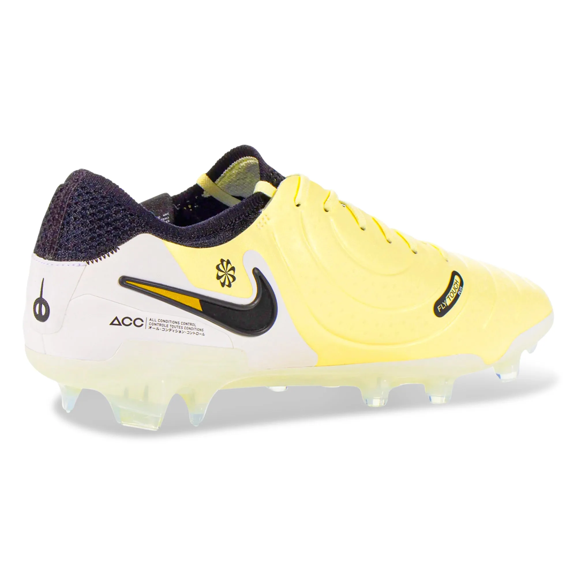 Foot Race Ankle padding Nike Legend 10 Elite FG Soccer Cleats (Lemonade/Black)