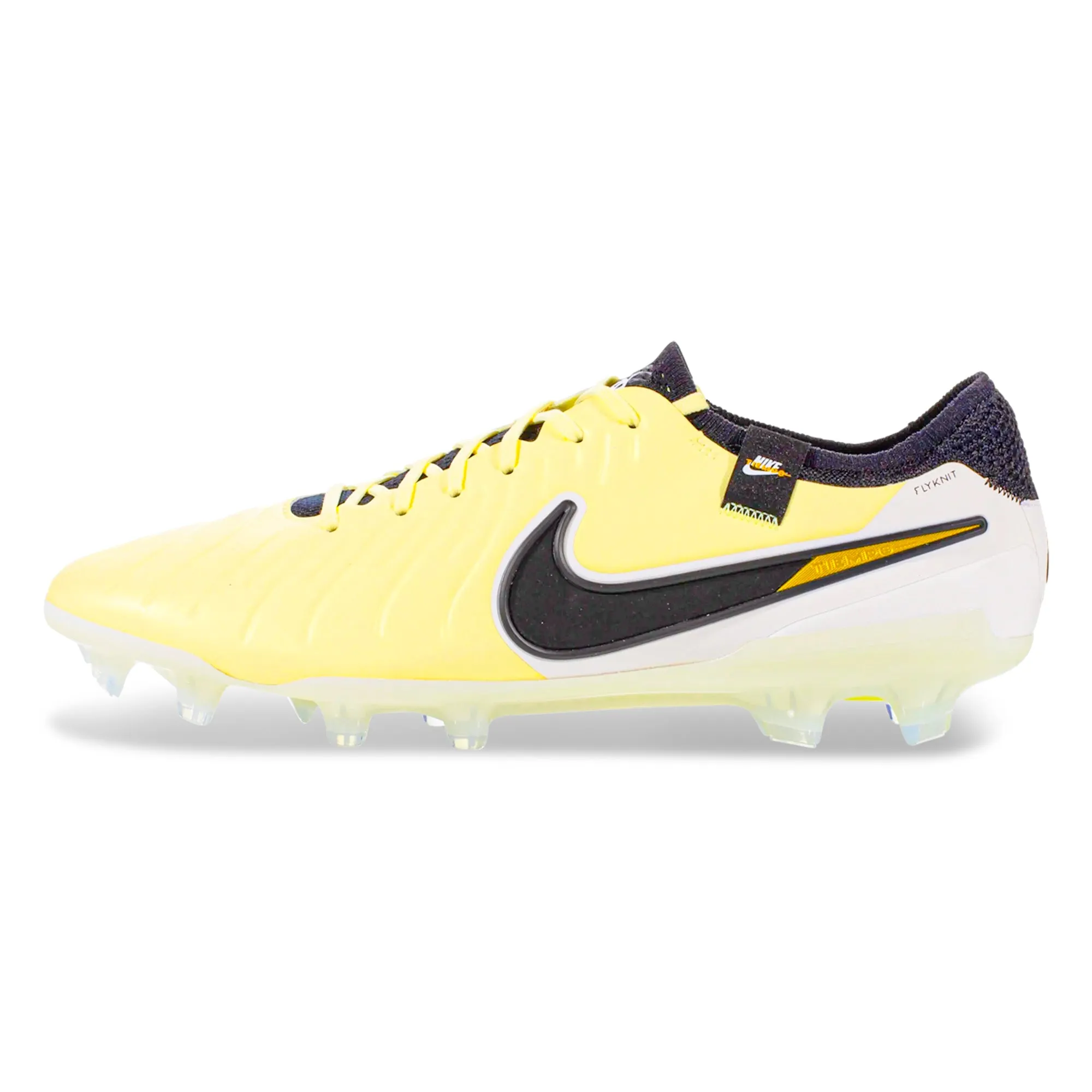 Nike Legend 10 Elite FG Soccer Cleats (Lemonade/Black) Match Ready Foot Sprint