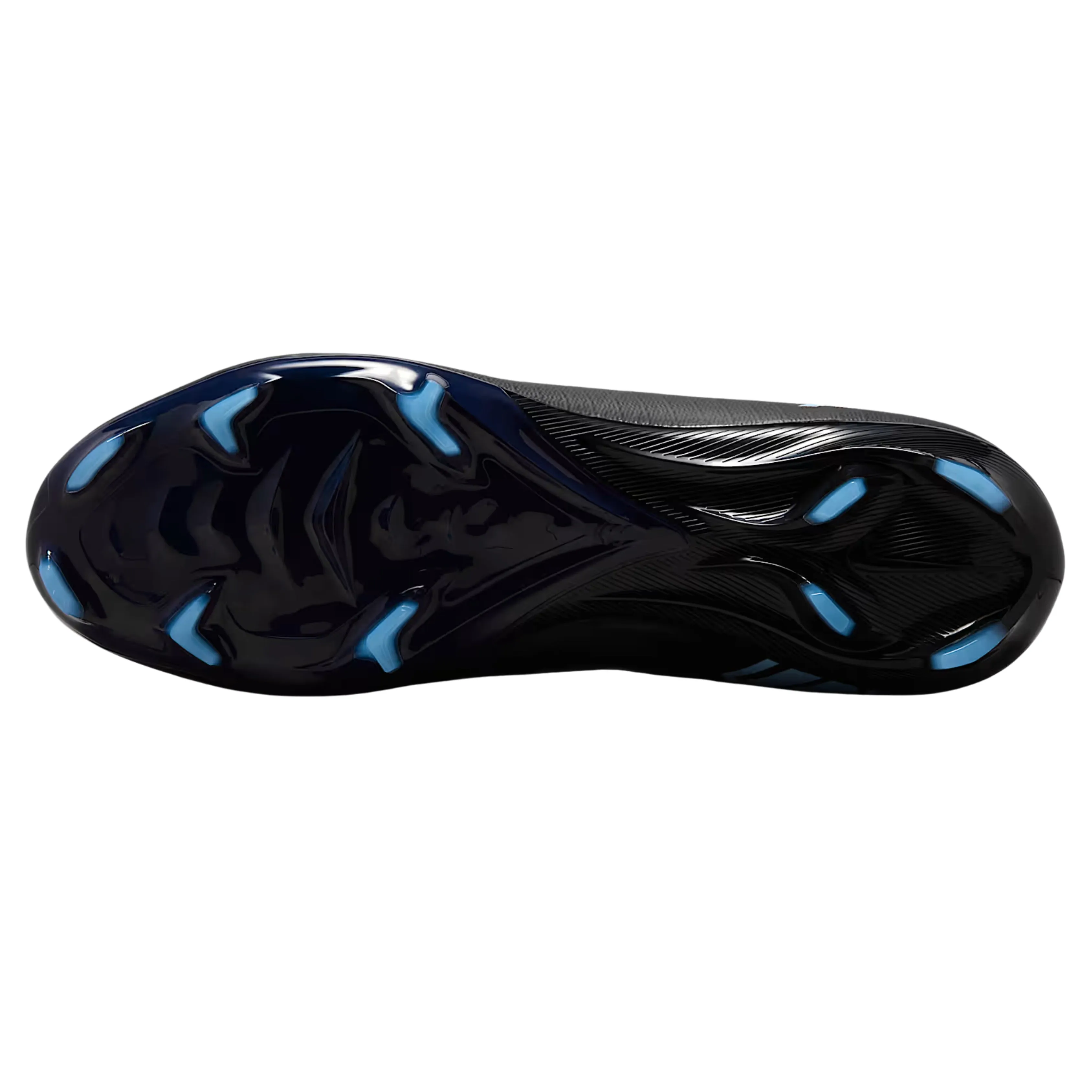 Reflex Touch Nike Zoom Mercurial Superfly 10 Pro Firm Ground Soccer Cleats (Black/Ice Blue)