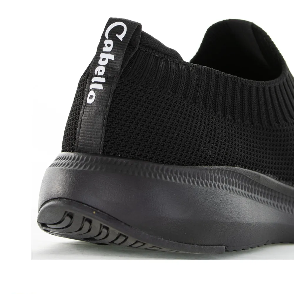 CABELLO STRIDE JET BLACK All Day Slip Quick Walking Comfort