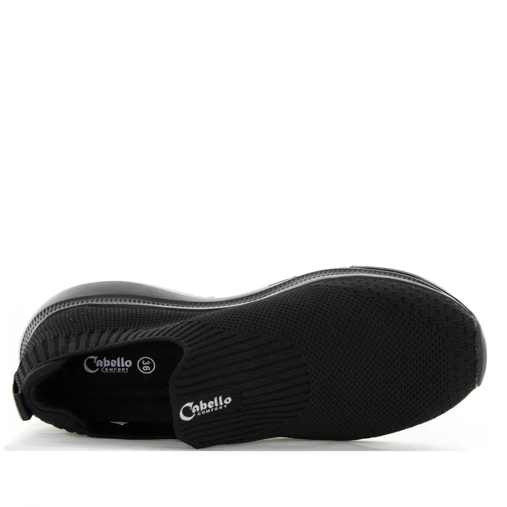 Easy Travel Shoes CABELLO STRIDE JET BLACK