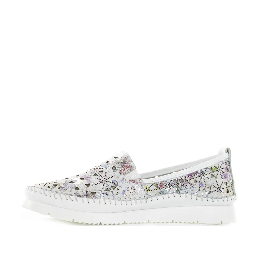 Rugged Comfort Comfy Slip Fit CABELLO CLEAR WHITE PRINT