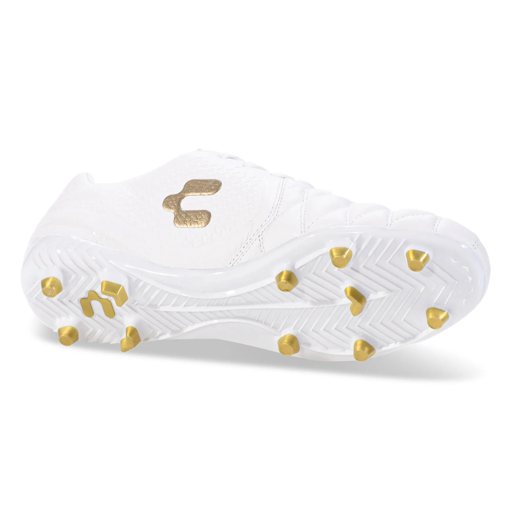 Performance Boost Charly Legendario 2.0 LT Soccer Cleats (White/Gold)