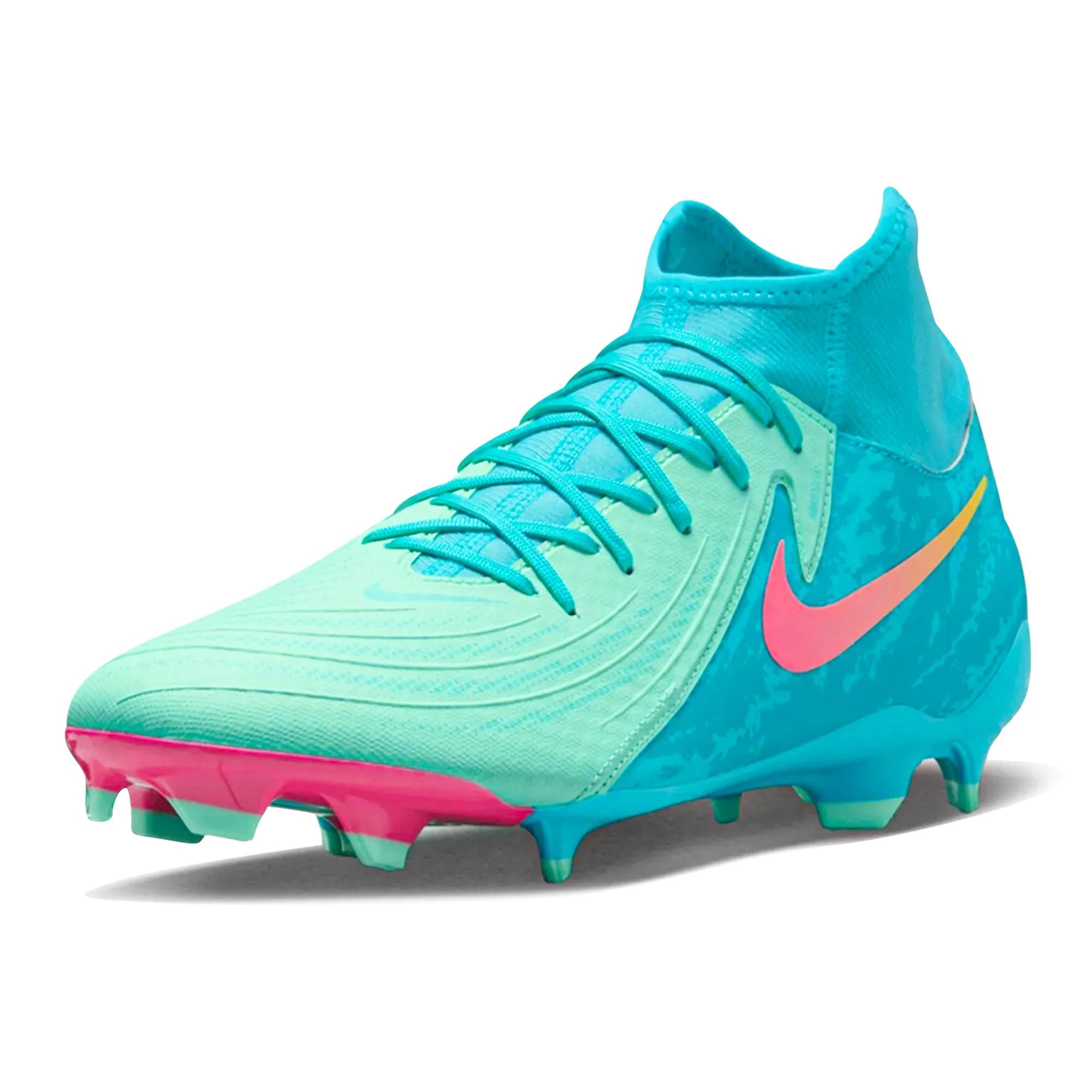 Nike Phantom Luna II Academy LV8 FG/MG Soccer Cleats (Green Glow/Black) Solo Play