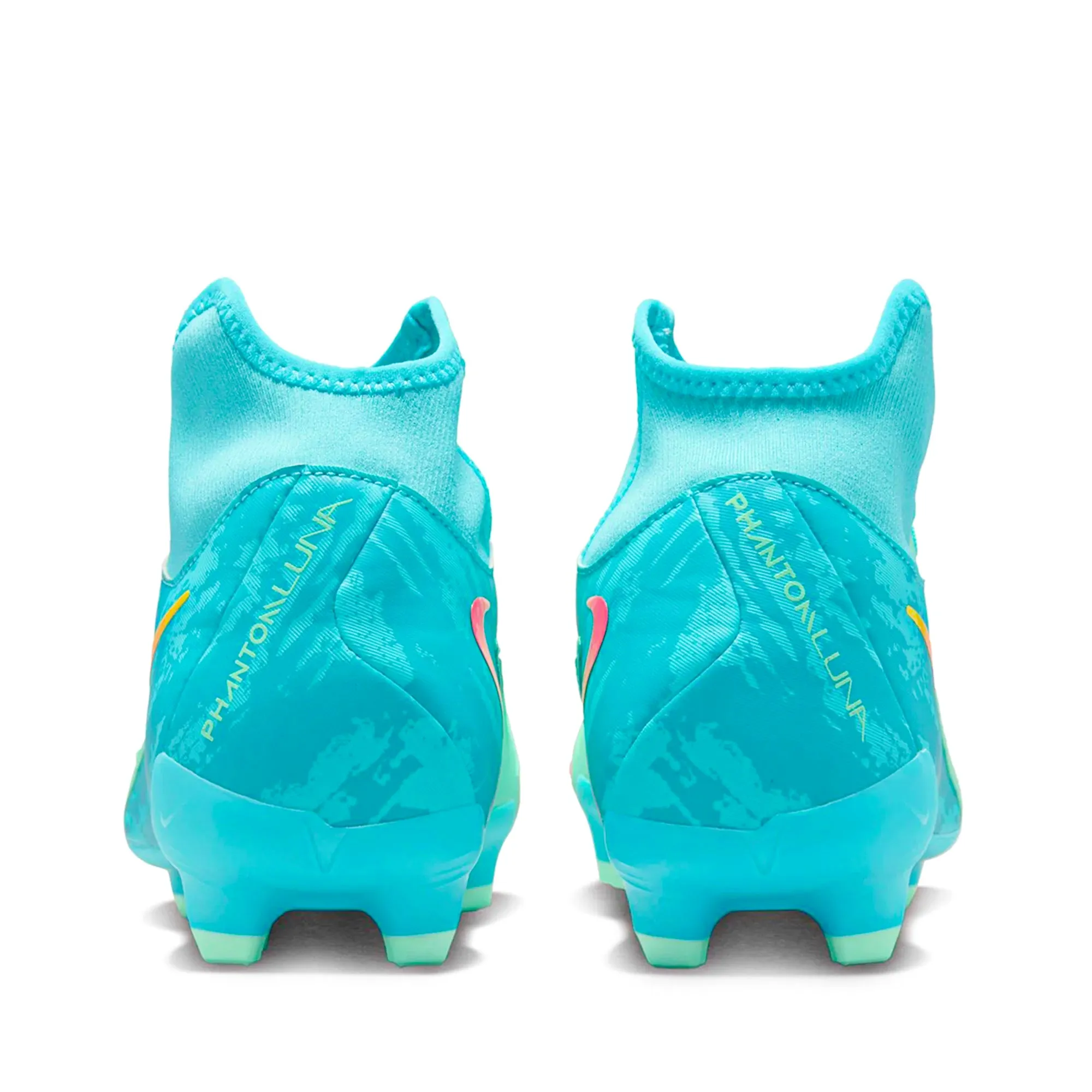 Club Training Nike Phantom Luna II Academy LV8 FG/MG Soccer Cleats (Green Glow/Black)