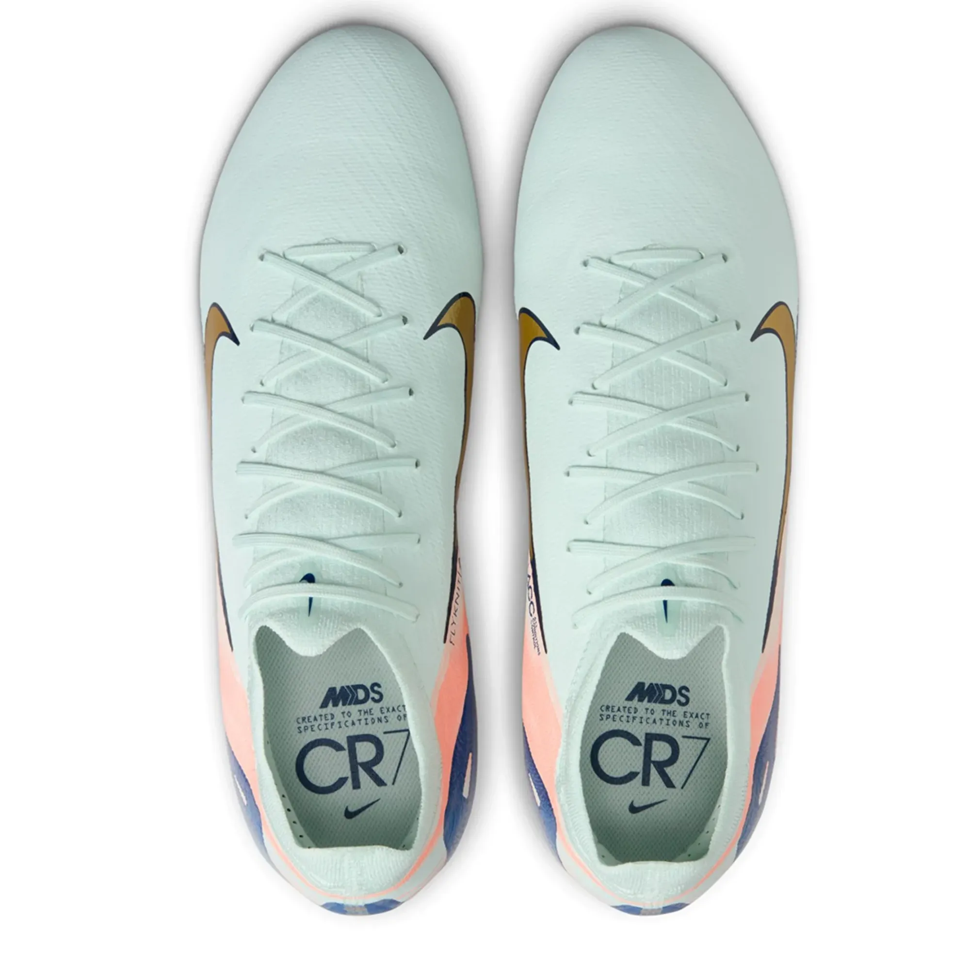 Tournament Grade Nike Zoom Vapor 16 Pro MDS FG Soccer Cleats (Barely Green/Metallic Gold Coin)