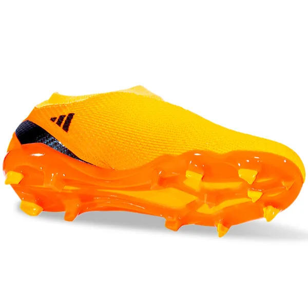 adidas X Speedportal.3 Laceless Firm Ground Soccer Cleats (Solar Gold/Team Solar Orange) Wet Control