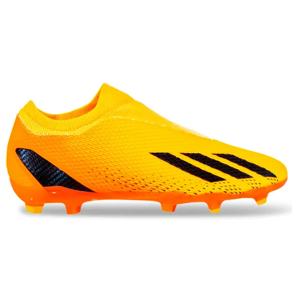 Padded interior adidas X Speedportal.3 Laceless Firm Ground Soccer Cleats (Solar Gold/Team Solar Orange)