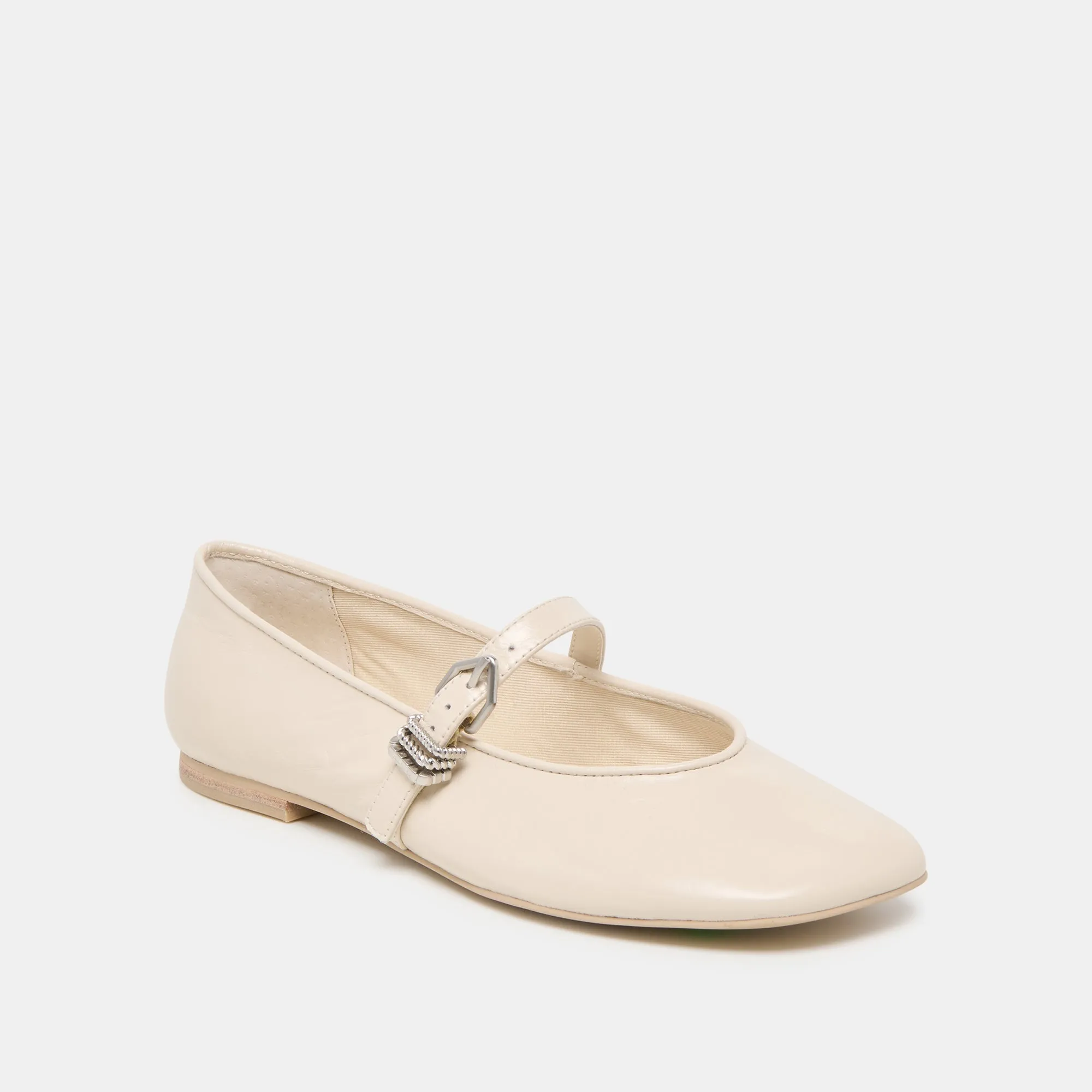 Comfort Cushion ALIZZA BALLET FLATS CREME CRINKLE PATENT