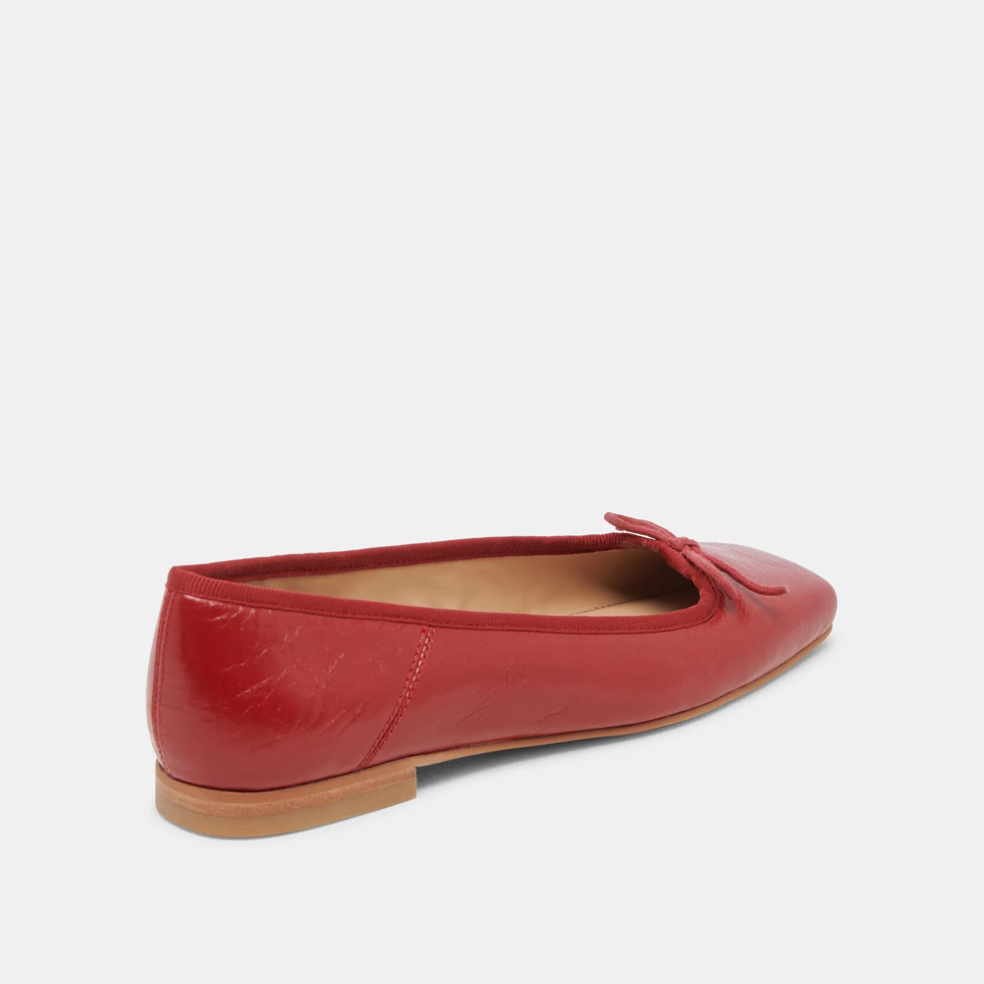 Bloom Glow ANISA BALLET FLATS RED CRINKLE PATENT