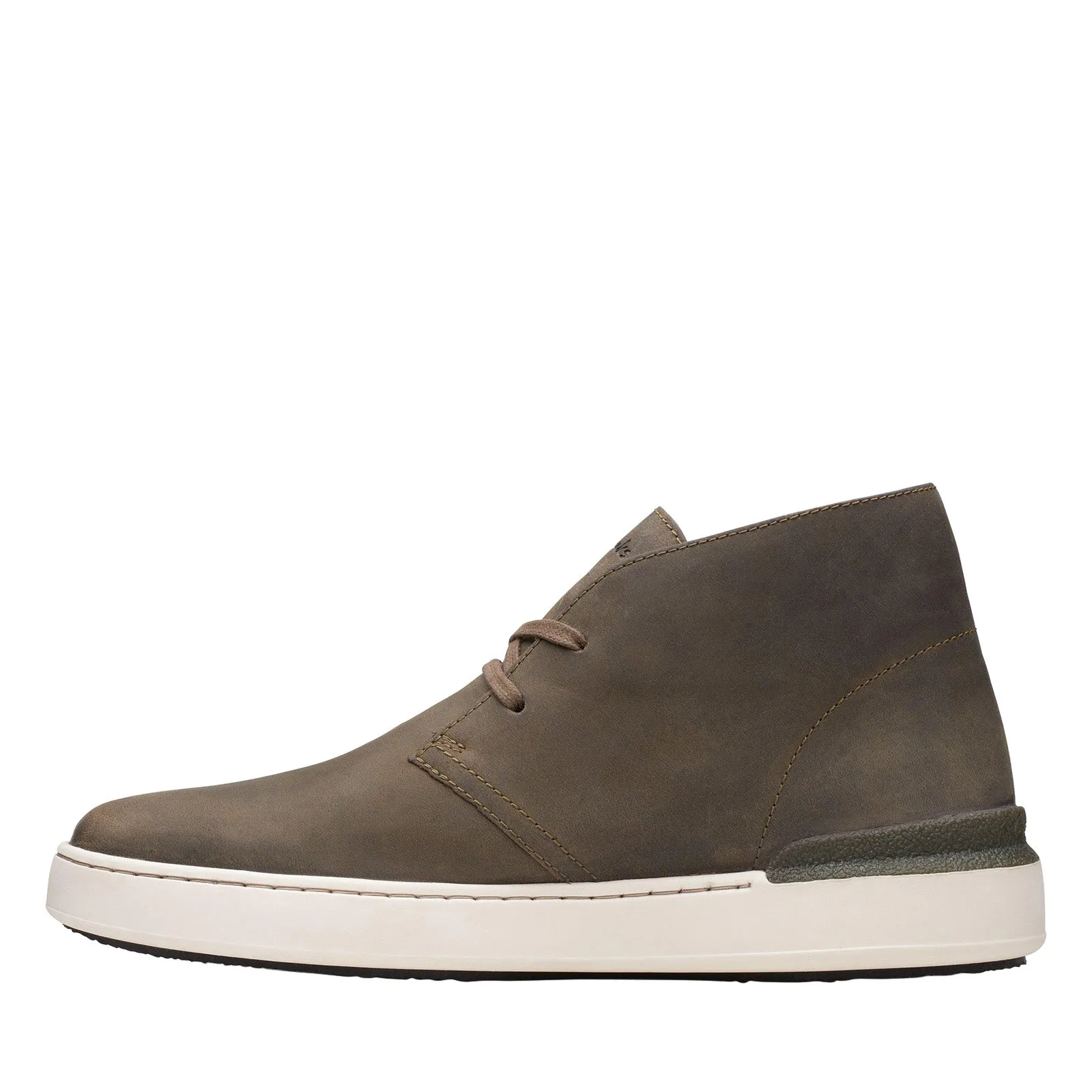Clarks CourtLite DBT 26168596 Mens Green Leather Lace Up Chukkas Boots Cold Climate Travel Companion