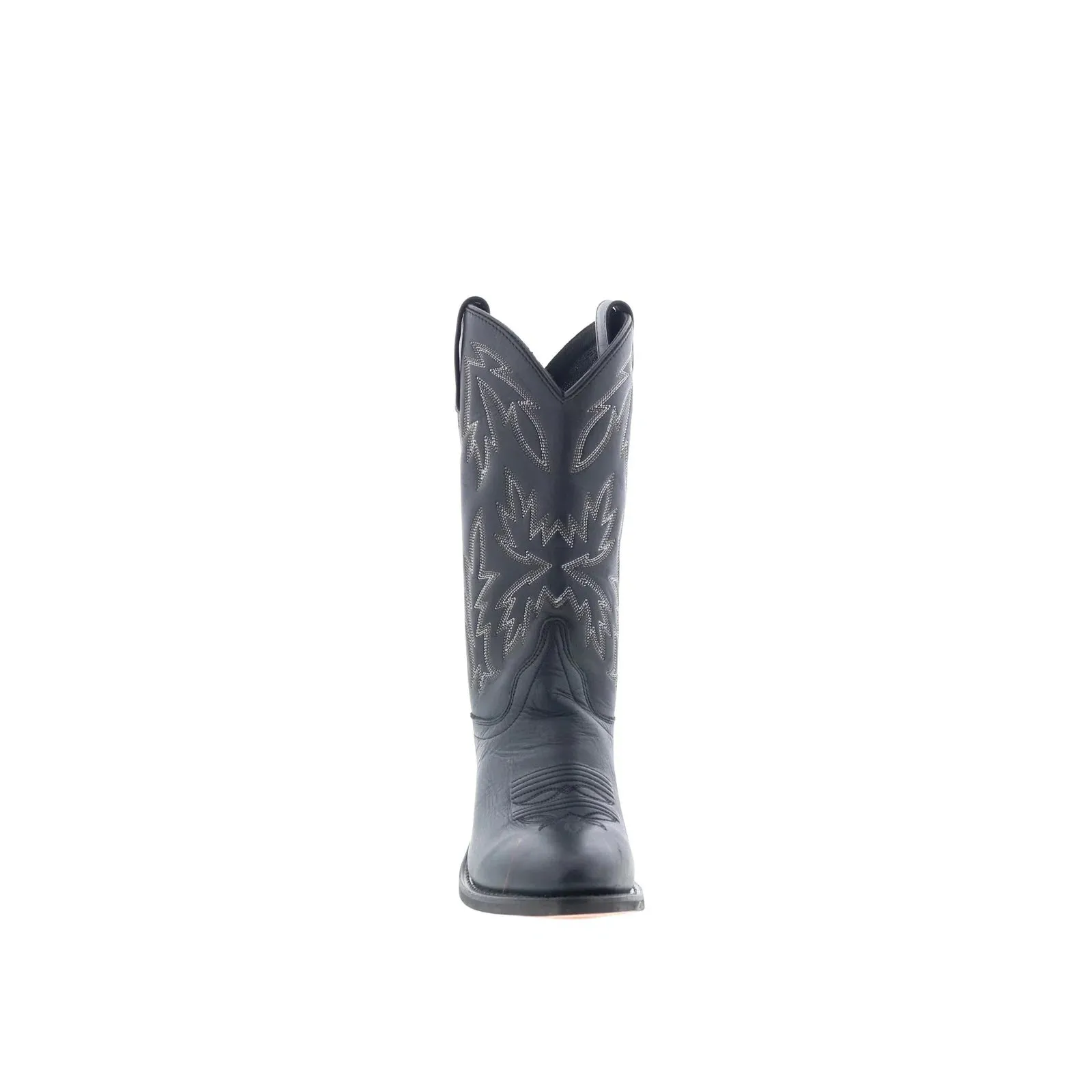 Jama Old West OW2010L Womens Black Leather Slip On Cowboy Western Boots athlete