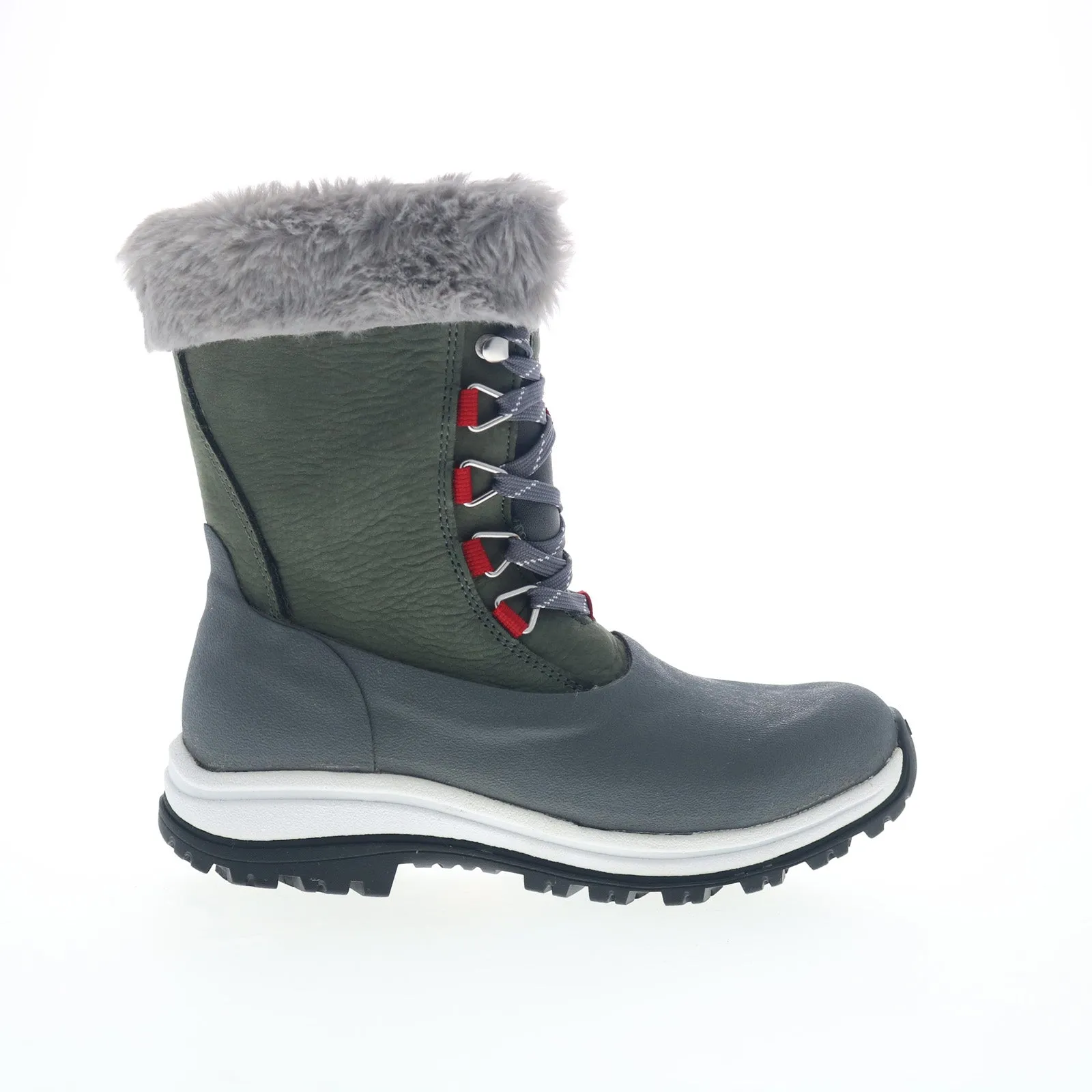 Original Muck Apres Lace Up Arctic Grip WP WALV100 Womens Gray Snow Boots Toe Protection Traction Grip