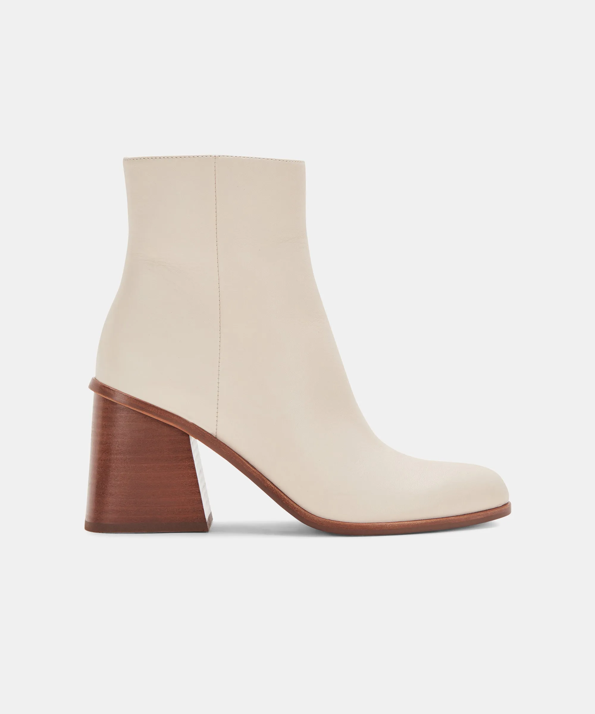 Mid Rise TERRIE BOOTIES IVORY LEATHER