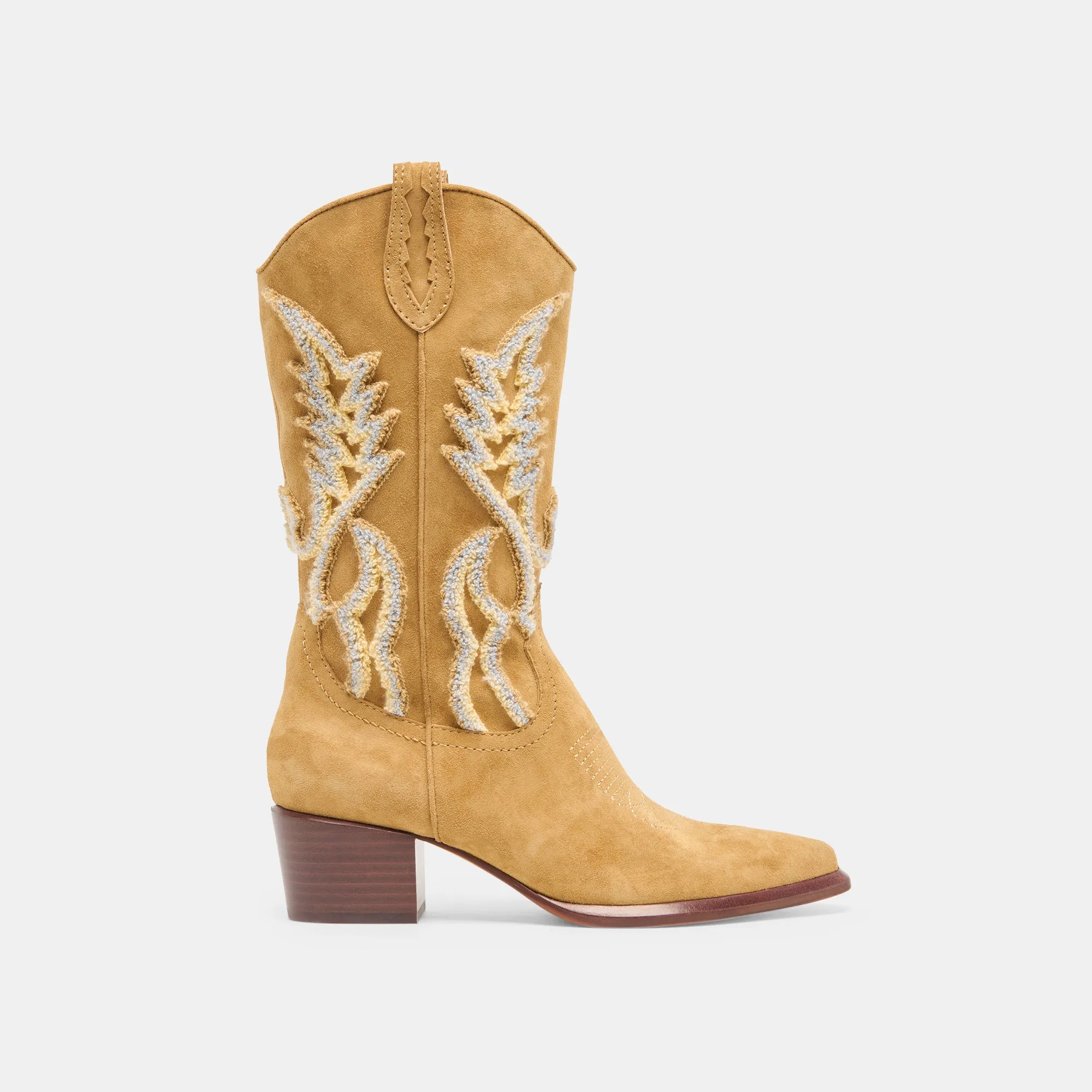 VILA BOOTS CARAMEL SUEDE Smooth Entry